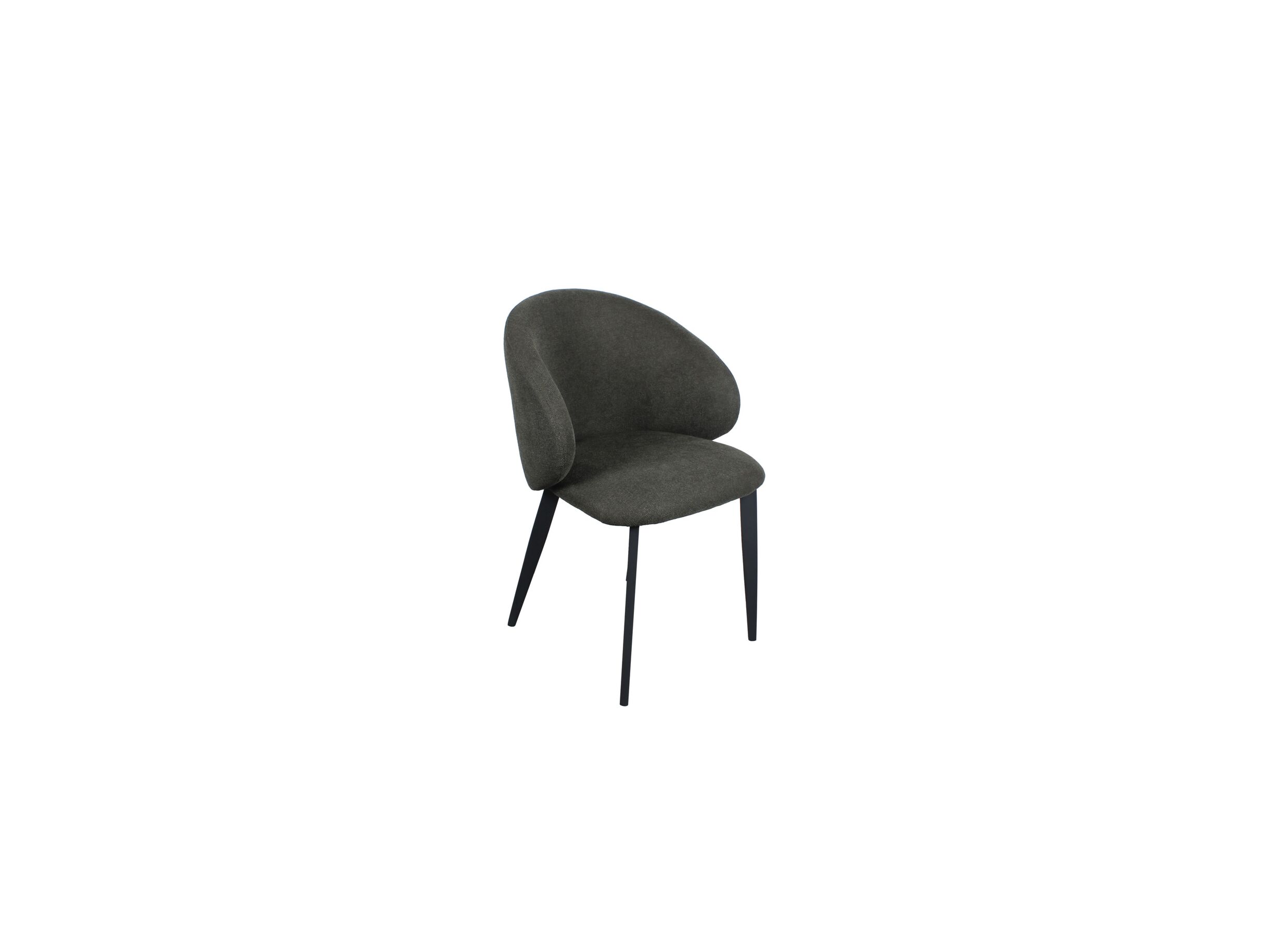 Stoel Andres 58,5x57x84cm - stof - groenbruin