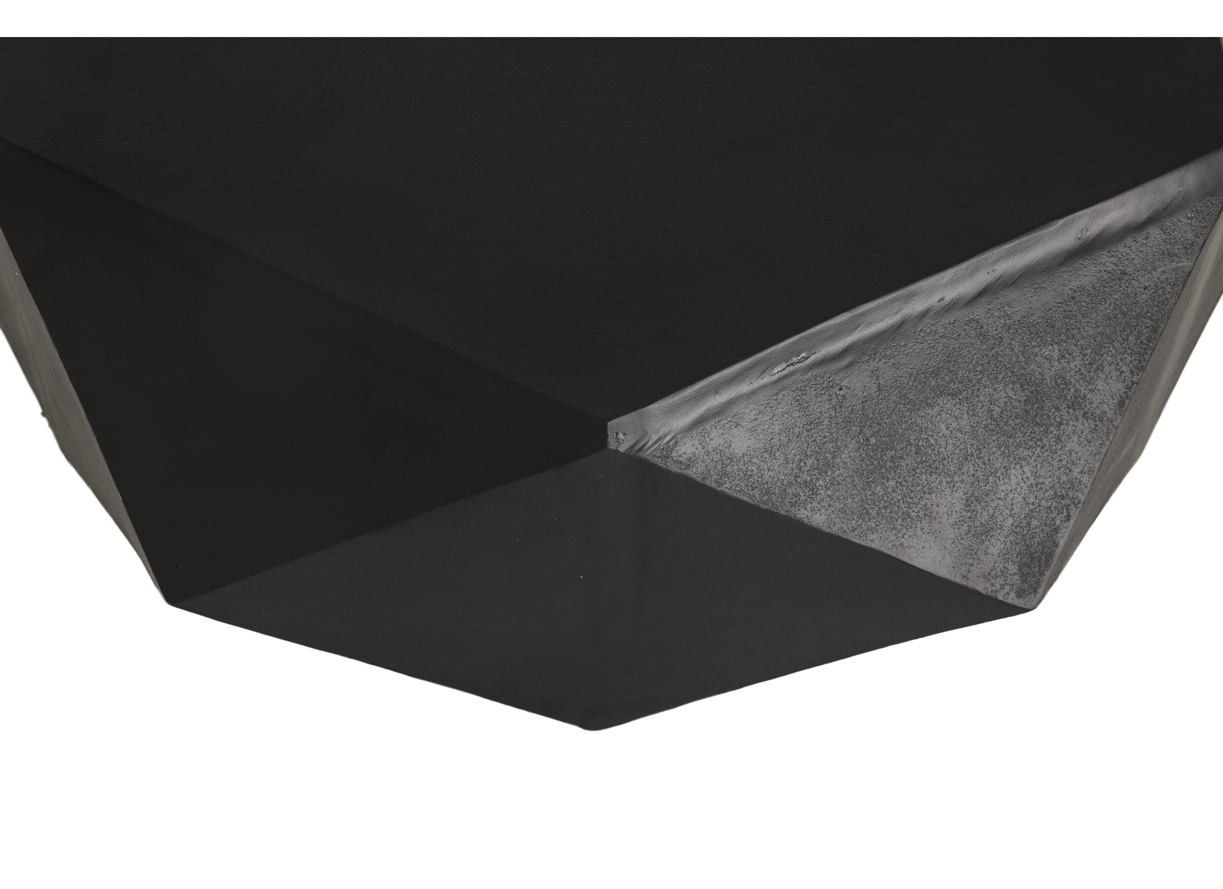 Detailfoto - Salontafel Collar 107x107x34cm - aluminium - zwart