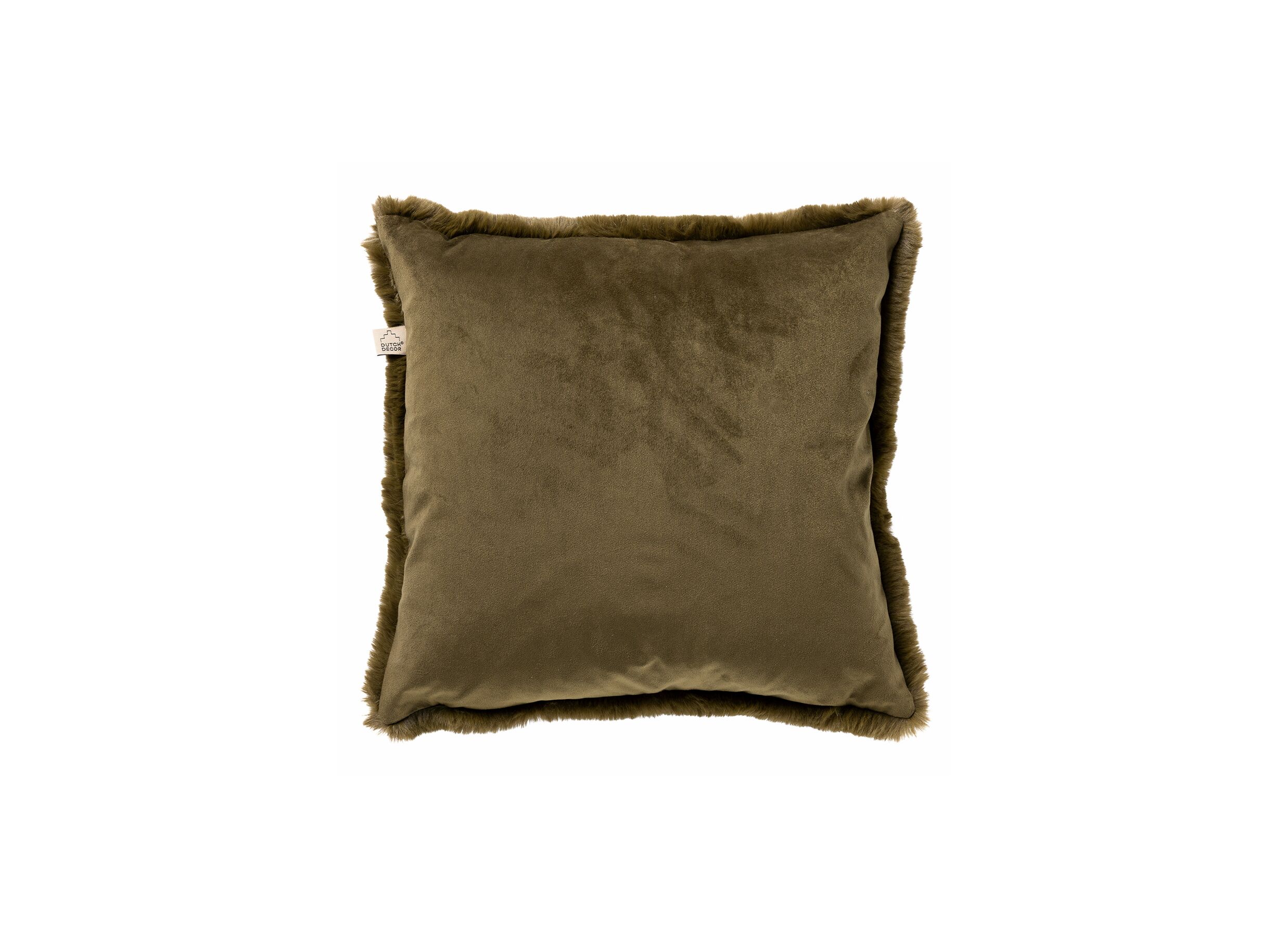Detail - Coussin Zaya 45x45cm - tissu - military olive