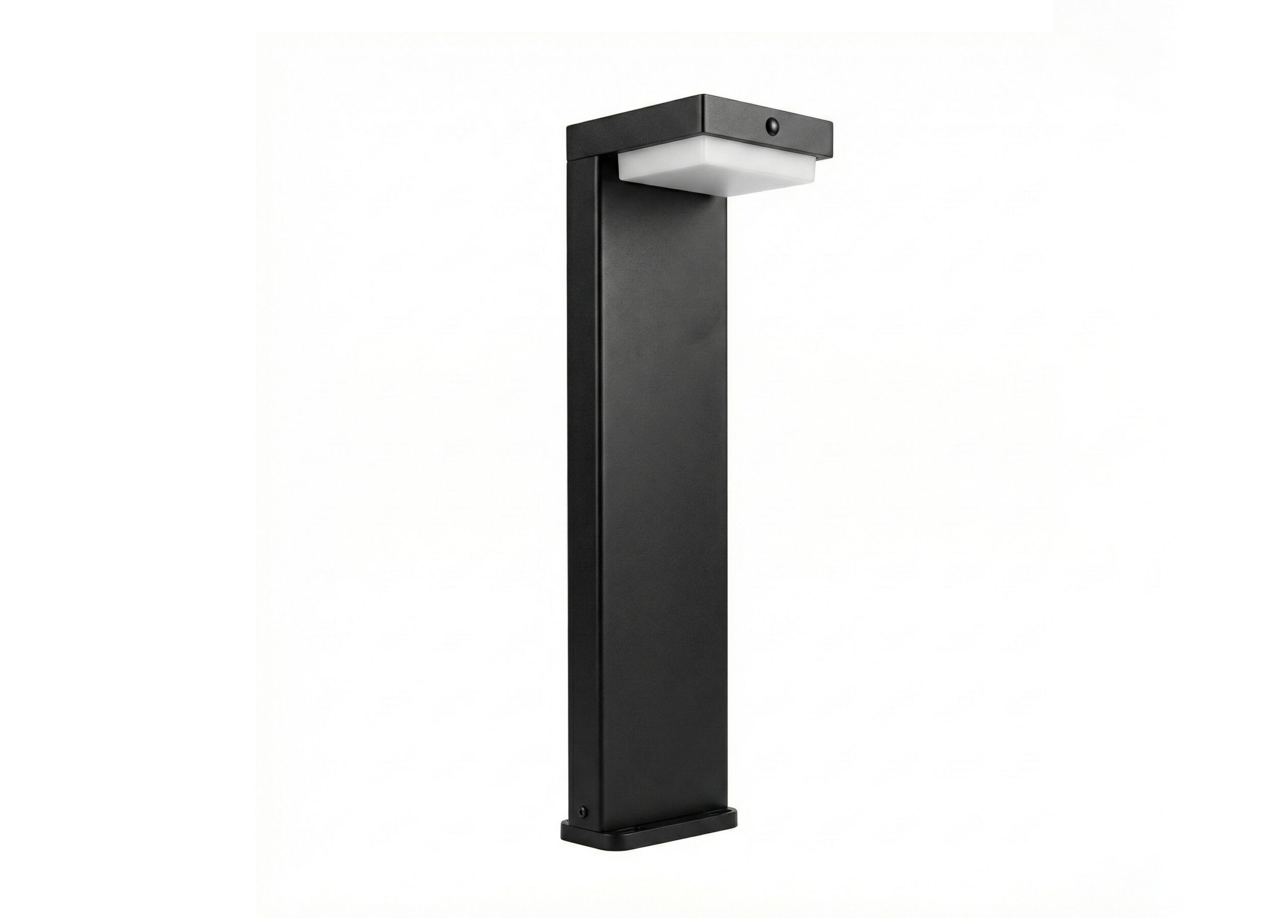 Plus Important - Lampe solaire à piquet Bram H52cm - aluminium & ABS - noir