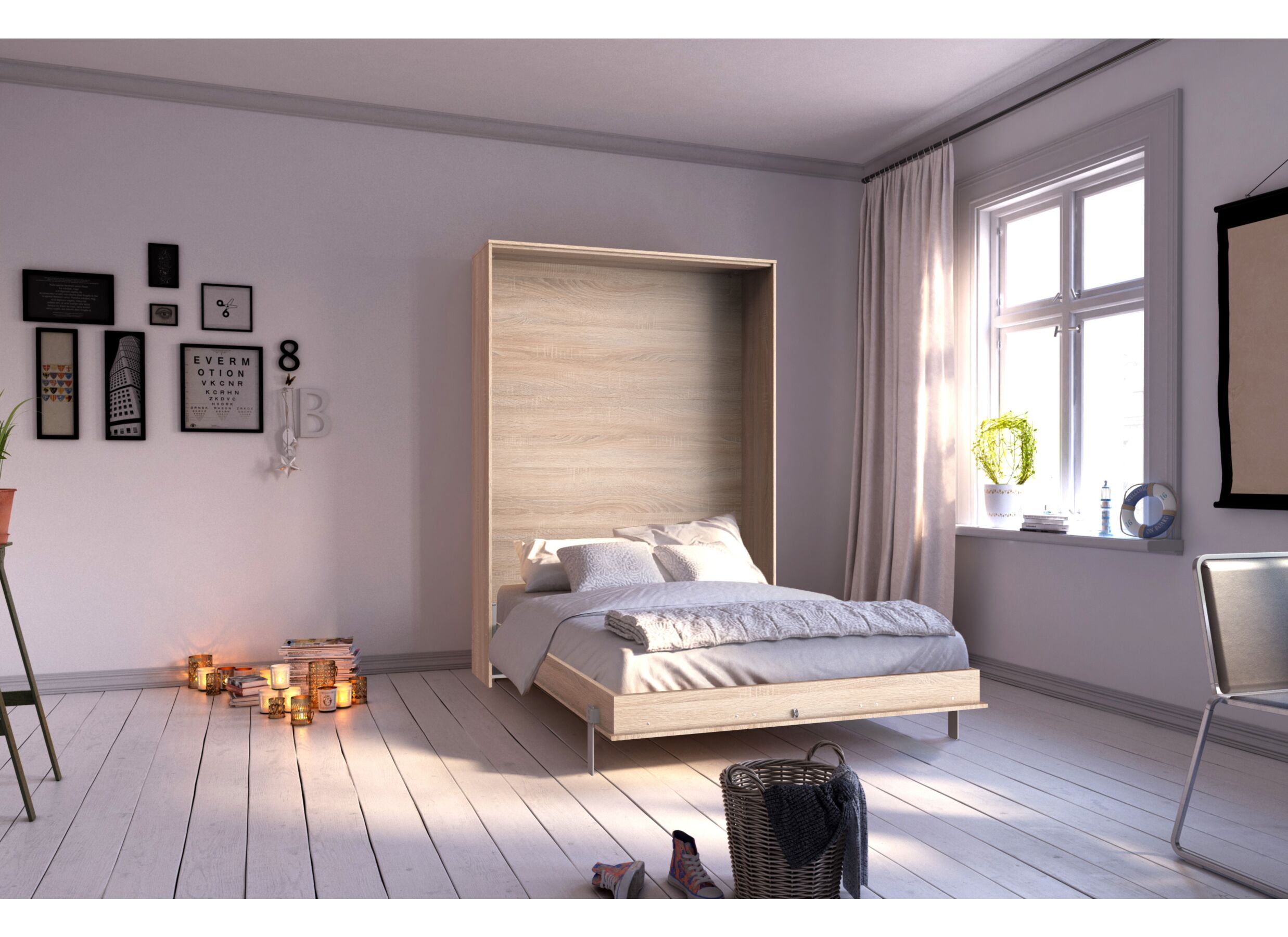Opklapbed Juist Sonoma 120x200cm