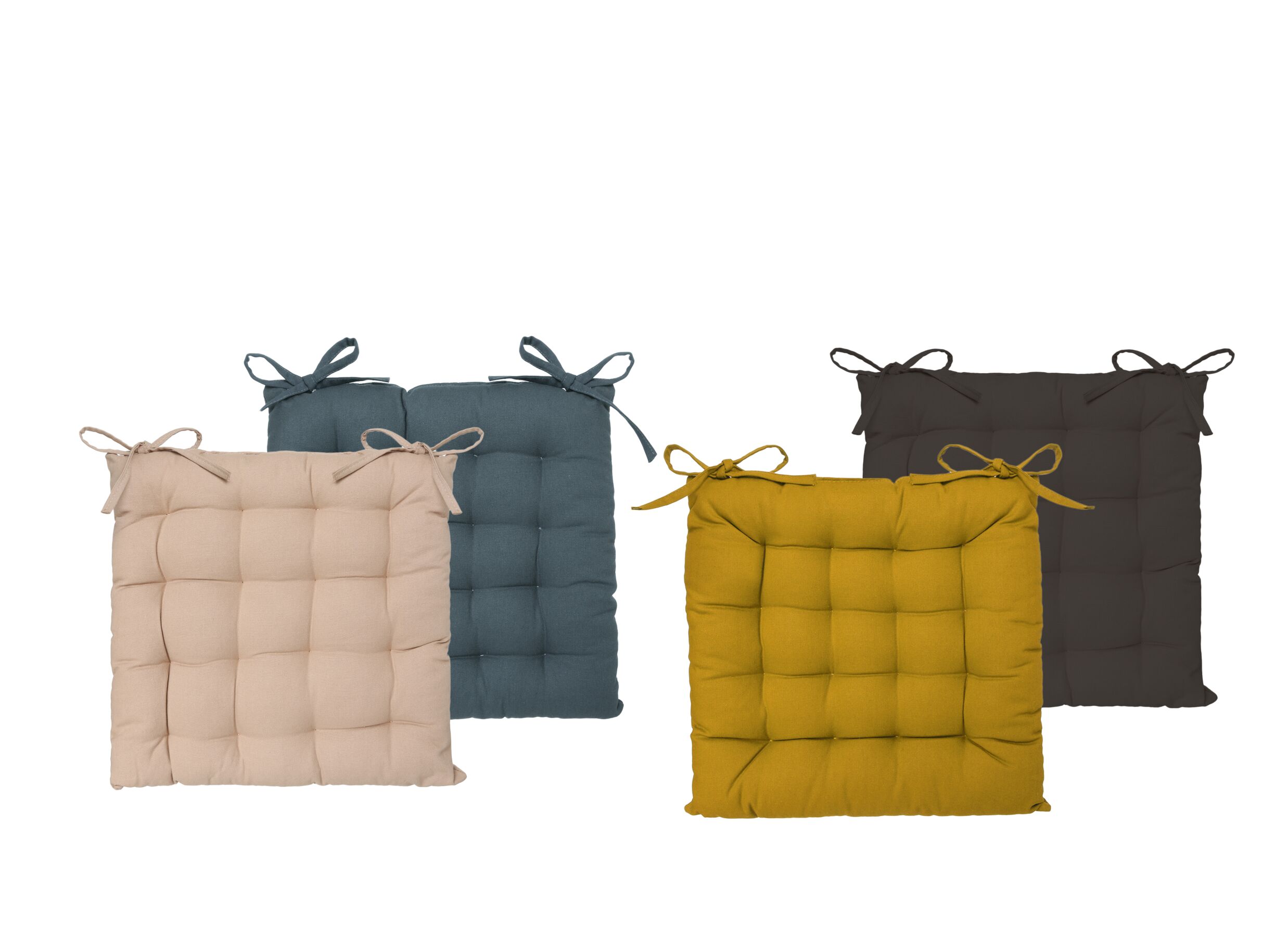 Photo ensemble - Coussin de chaise 38x38cm linnen
