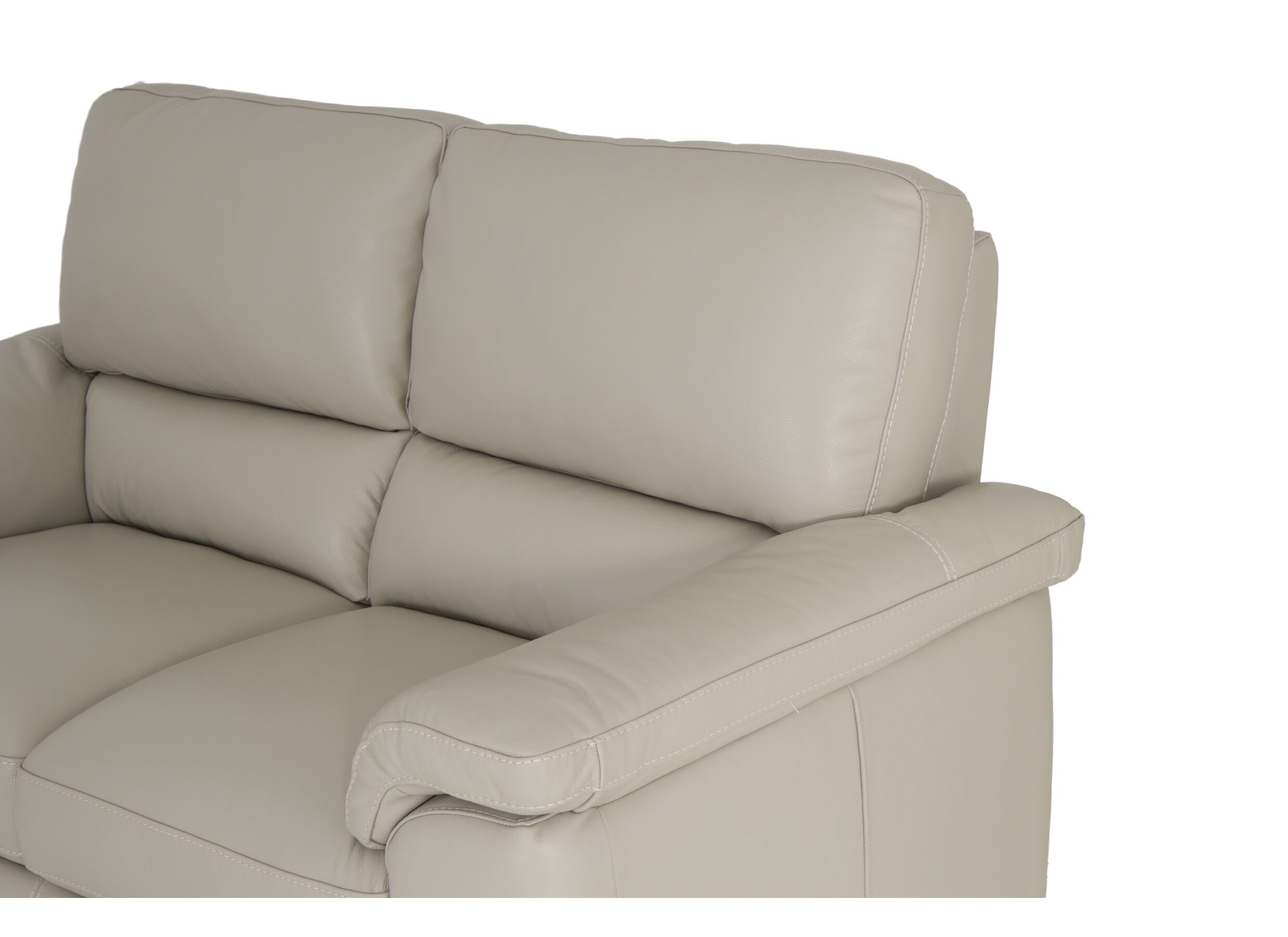Zetel Aventi 2,5+2-zit - leder - grijs met relax