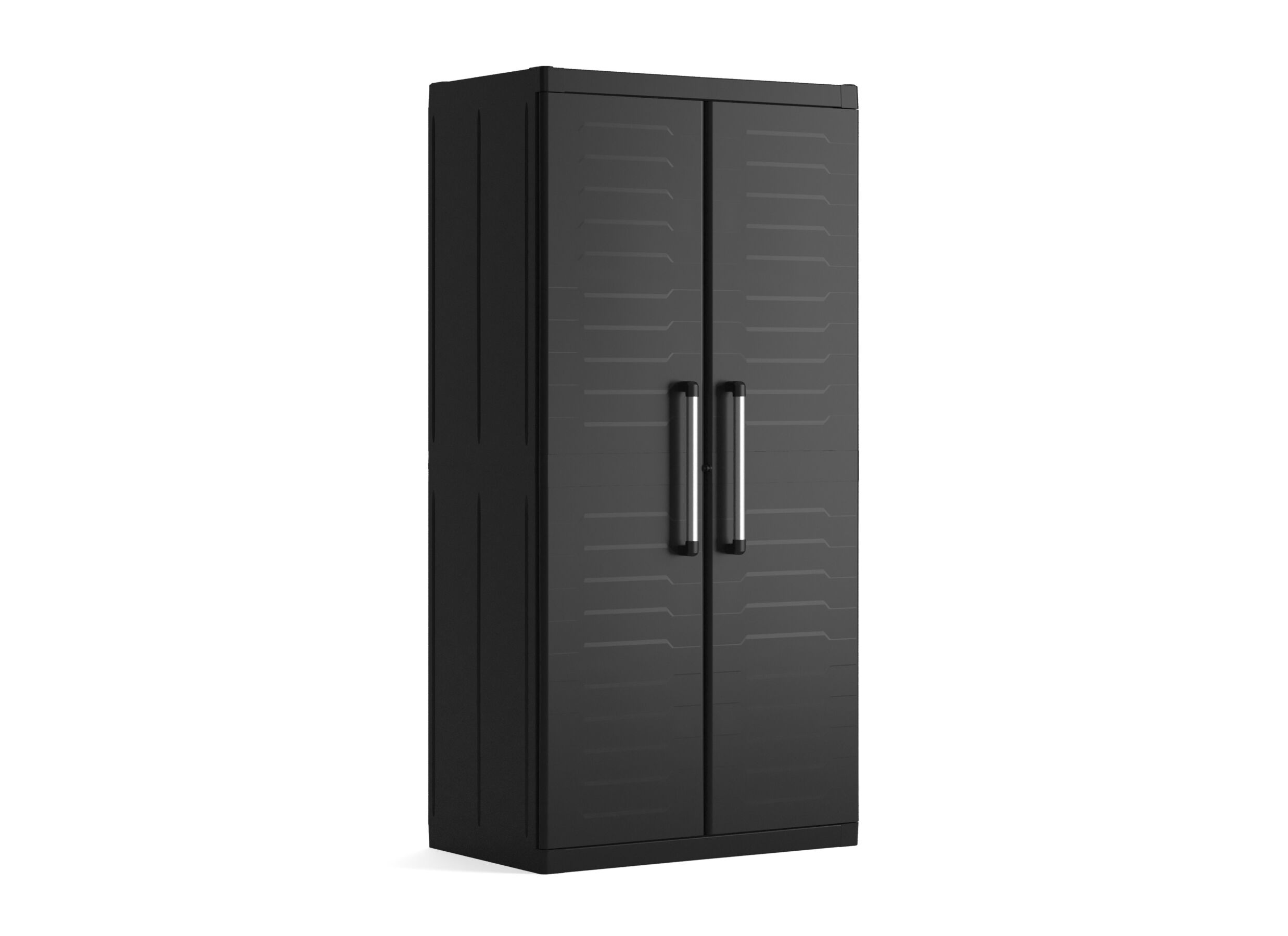 Armoire de rangement Detroit 89cm - polypropylène - noir