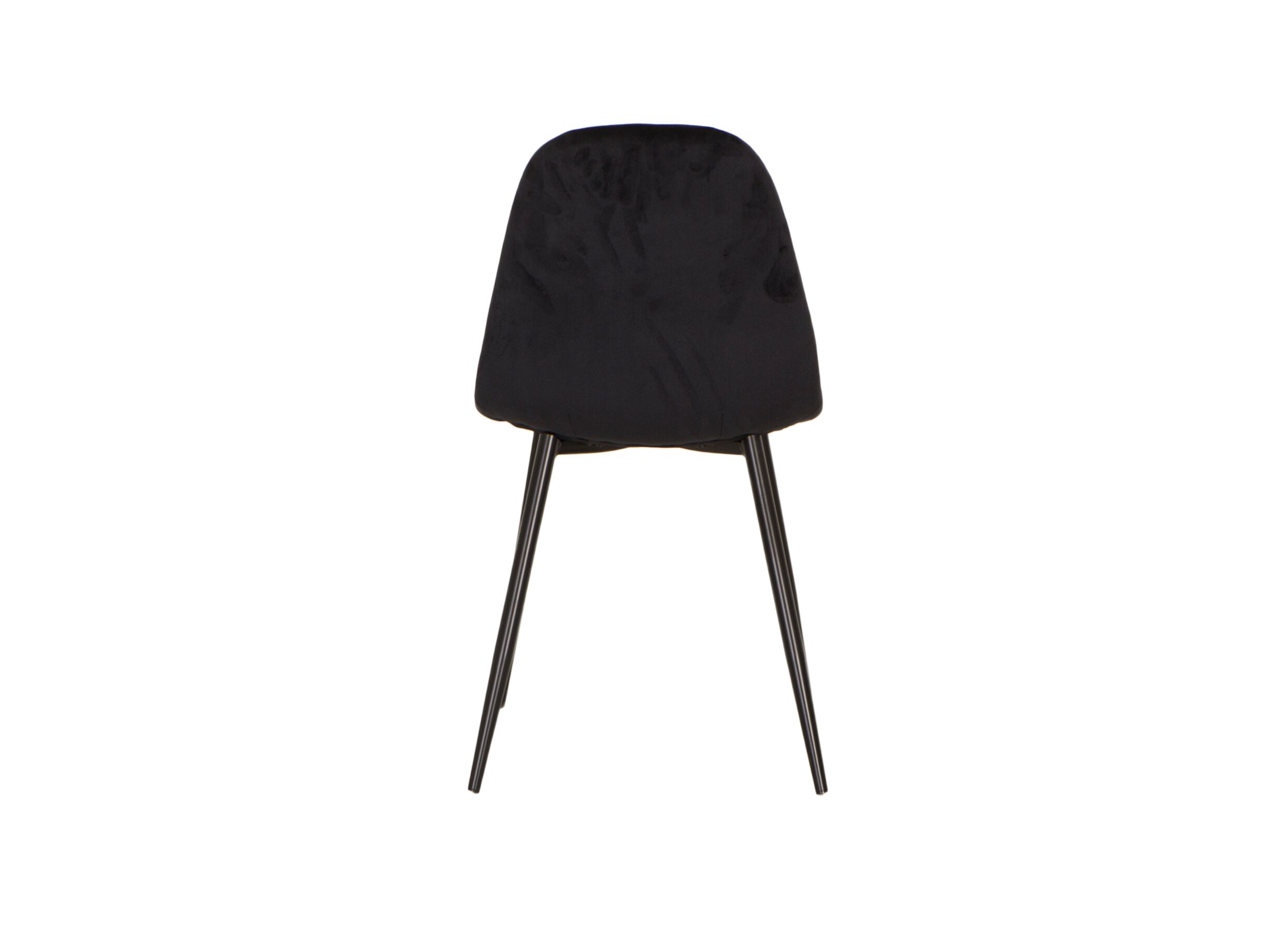 Stoel Charlton 44x53x87cm - fluweel - zwart