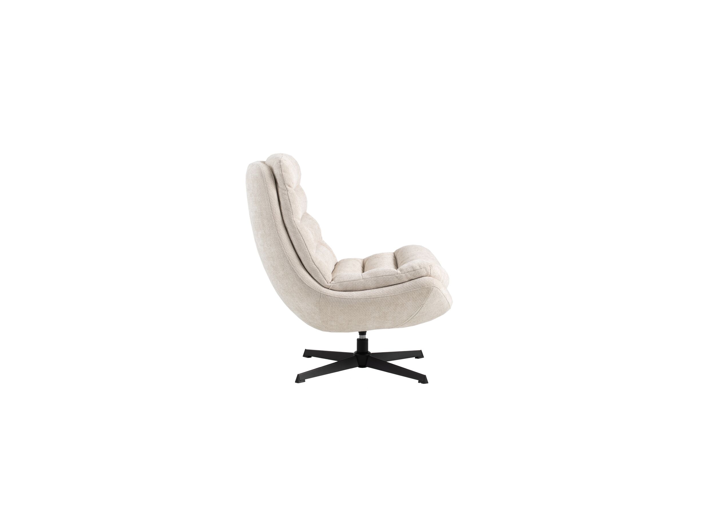 Overzichtsfoto - Draaifauteuil Flotilla 73x88x93cm - polyestervezel - wit
