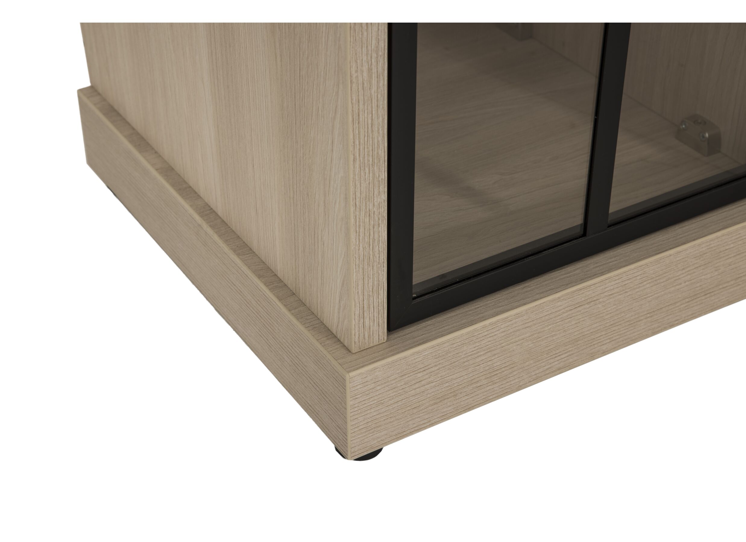 Detailfoto - Vitrinekast 104cm - decor - beige