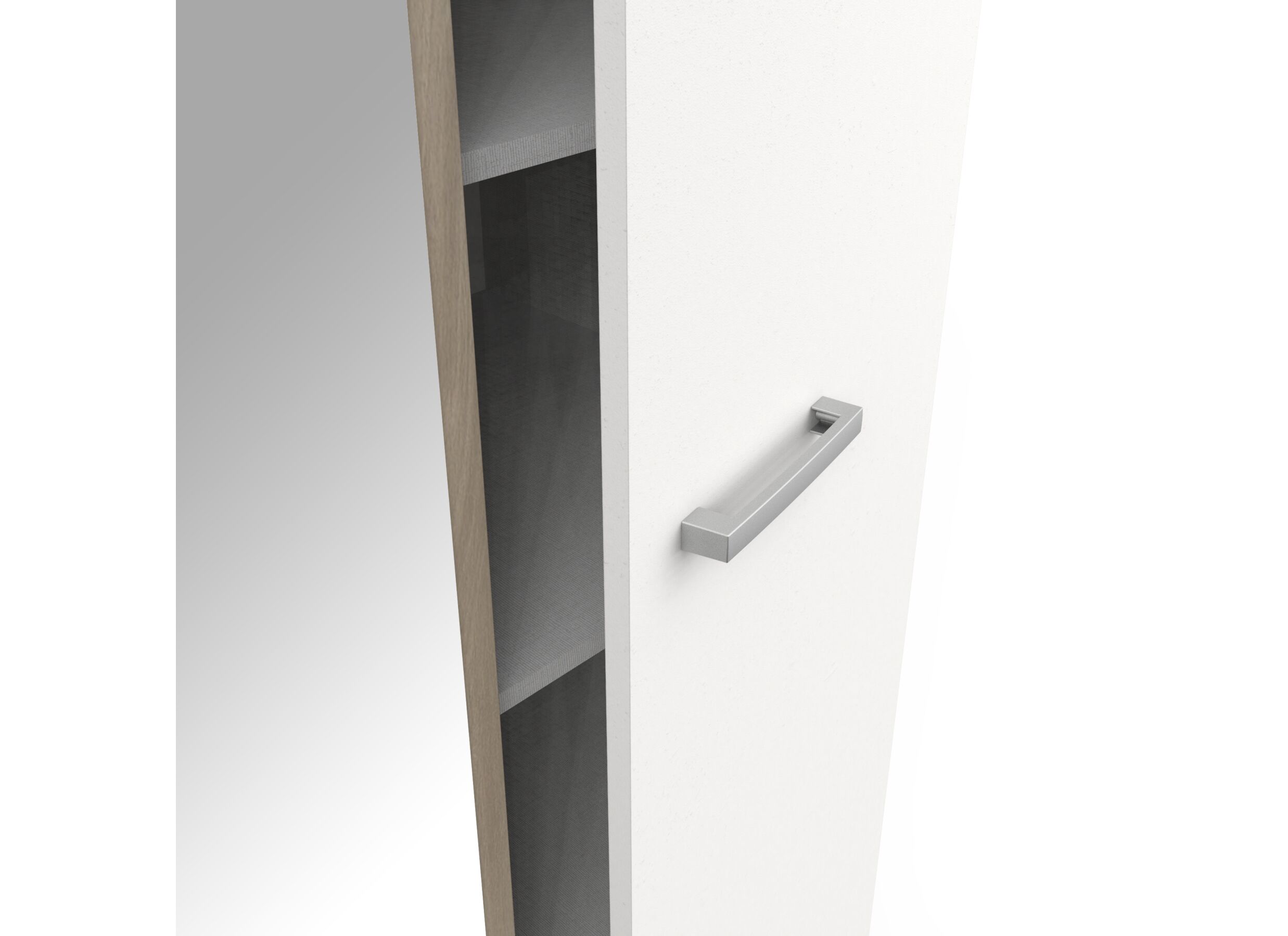 Garde-robe Watson 134cm - décor - chêne kronberg/blanc