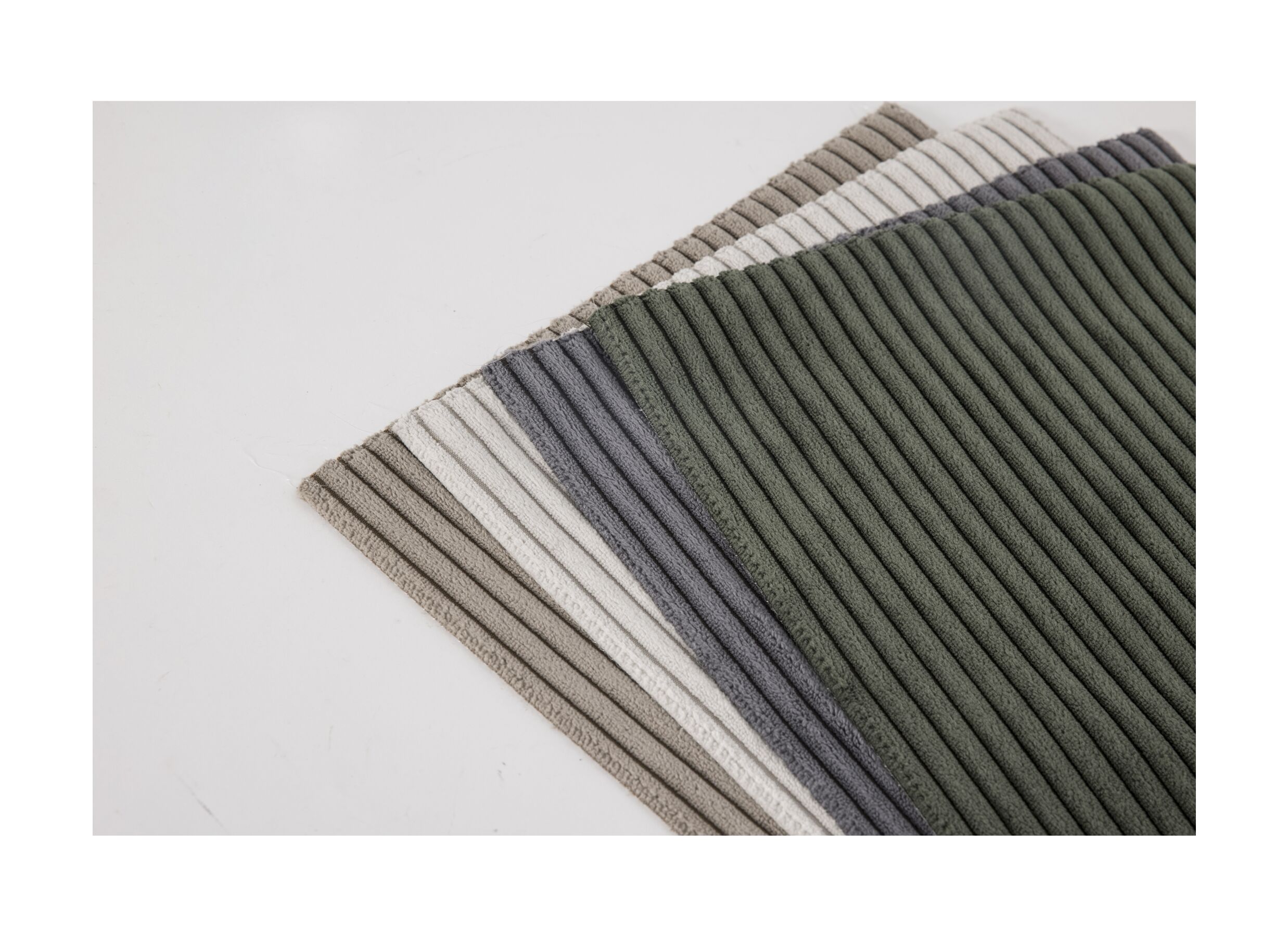 Kleurstaal - Hoeksalon Abby 311x170cm - stof - grijs met bedfunctie