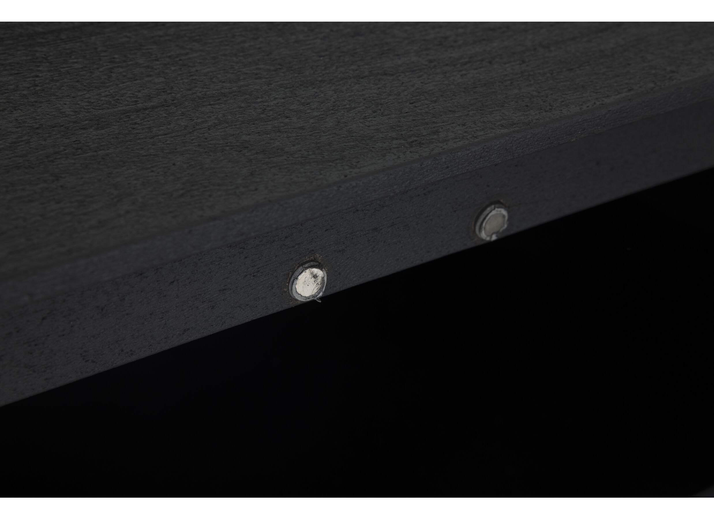 Buffet Aquilano 225cm - acacia massif - noir