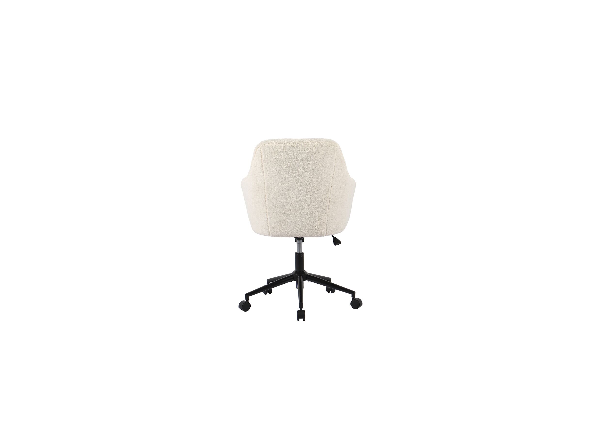 Chaise de bureau Icy 66x63x87,5cm - tissu - blanc