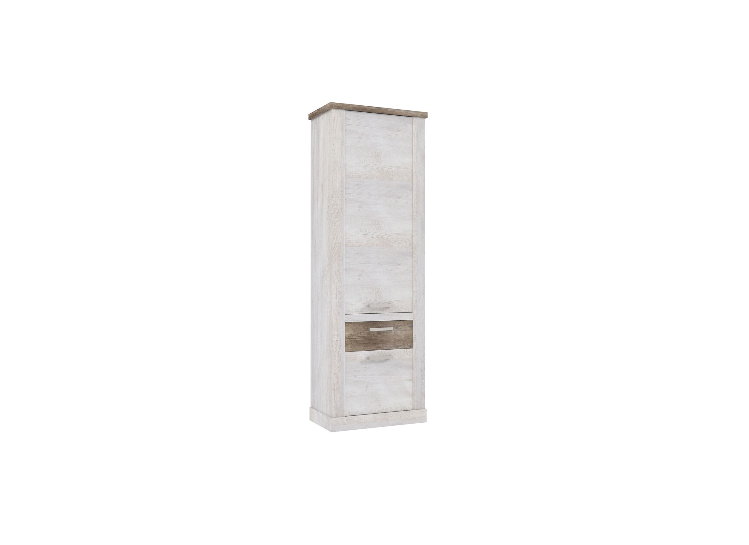 Kast Duro 71x212x41cm - meubelplaat - pine white/antique oak
