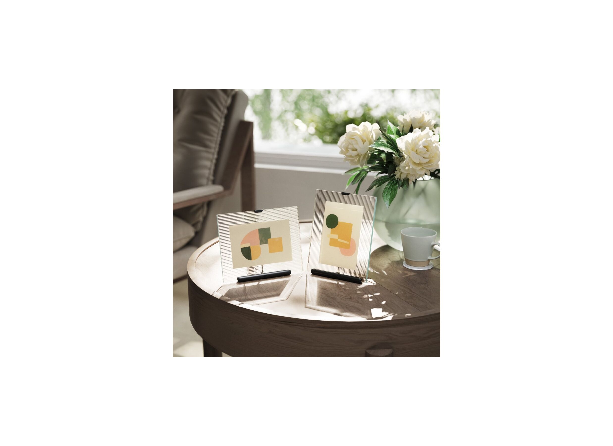 Foto ambiance - Cadre photo Flute 16x20cm - verre - noir