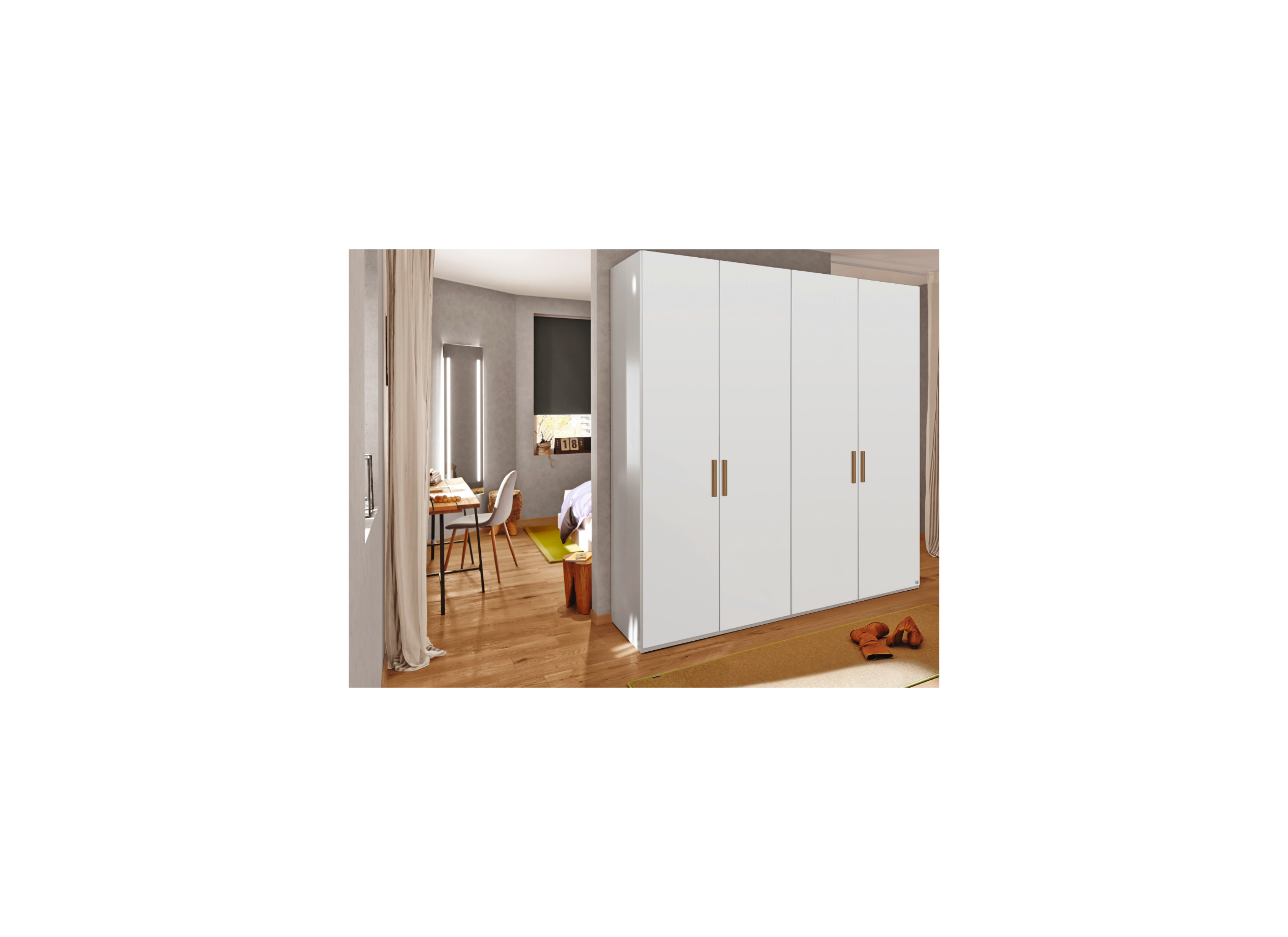 Garde-robe Select 200cm - Garde-robe Select 200cm - décor - blanc