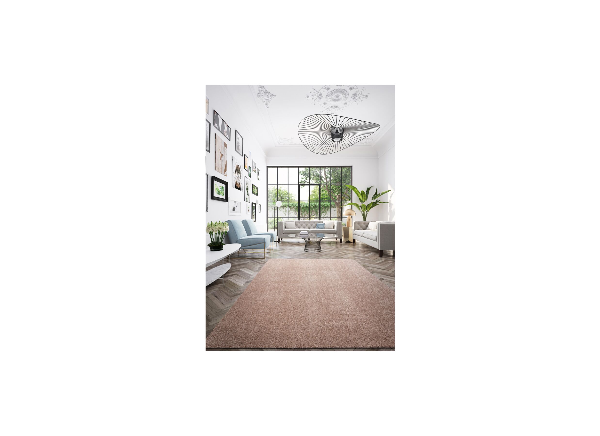 Sfeerfoto - Tapijt Dolce 160x230cm - polypropyleen - roze
