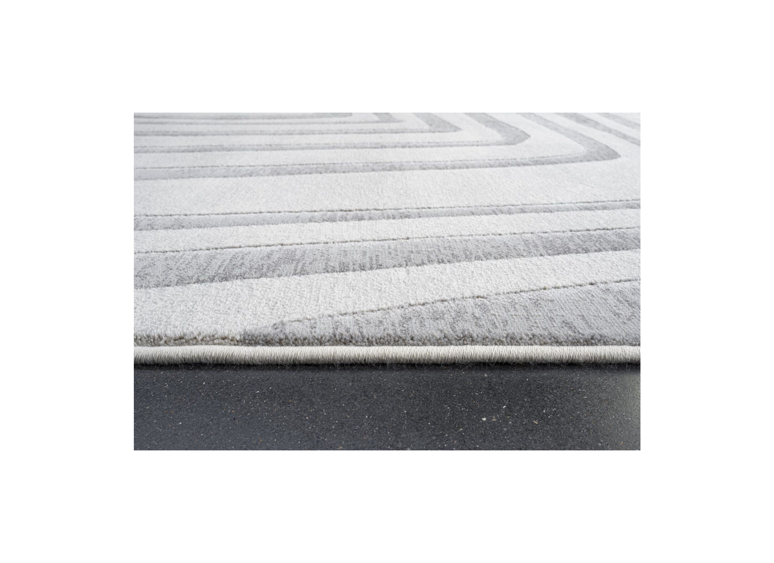 Detailfoto - Tapijt Aspero 330x240cm polyester wit grijs