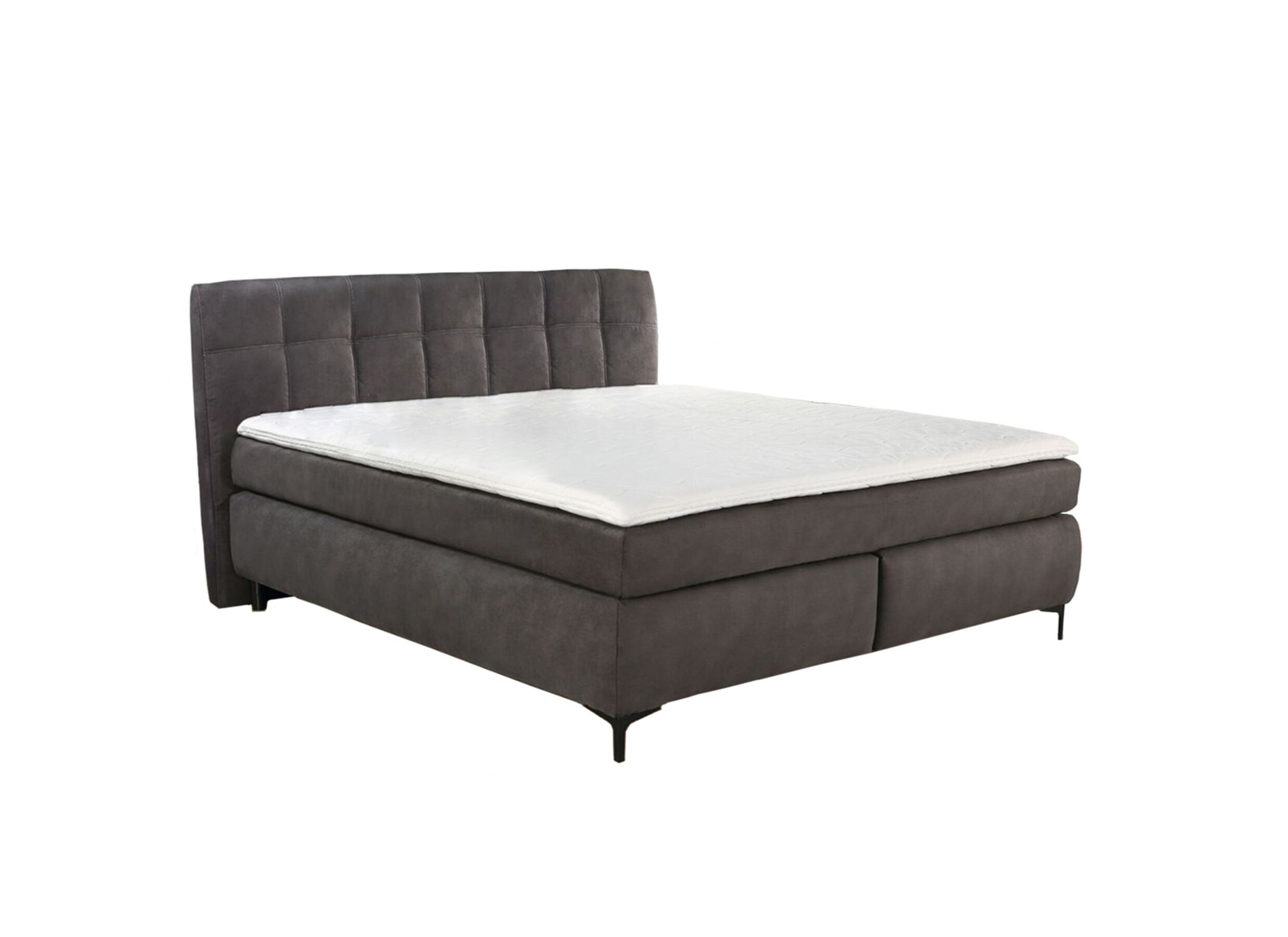 Boxspring Gitta 180x200cm - stof - donkergrijs