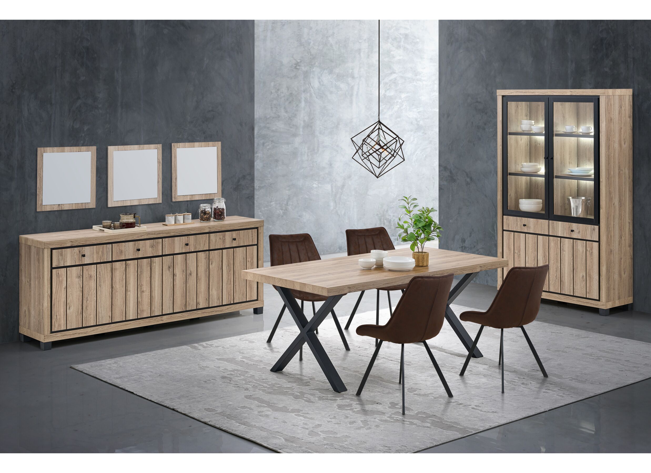 Sfeerfoto - Tafel Eduard 220x95cm - decor - summer oak