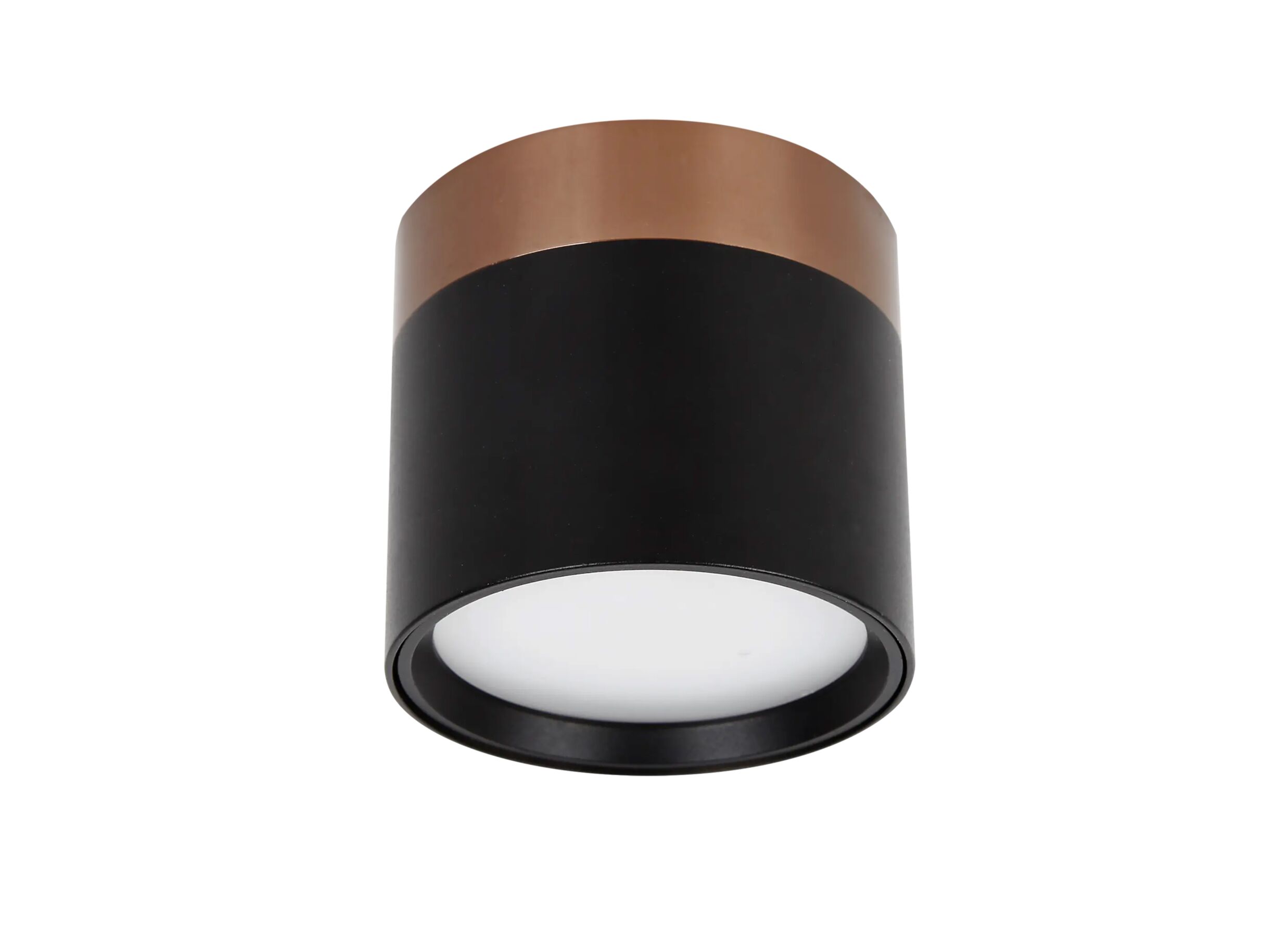 Opbouwspot 7W Ø7 - Opbouwspot 7W Ø7,5cm - aluminium - zwart & brons