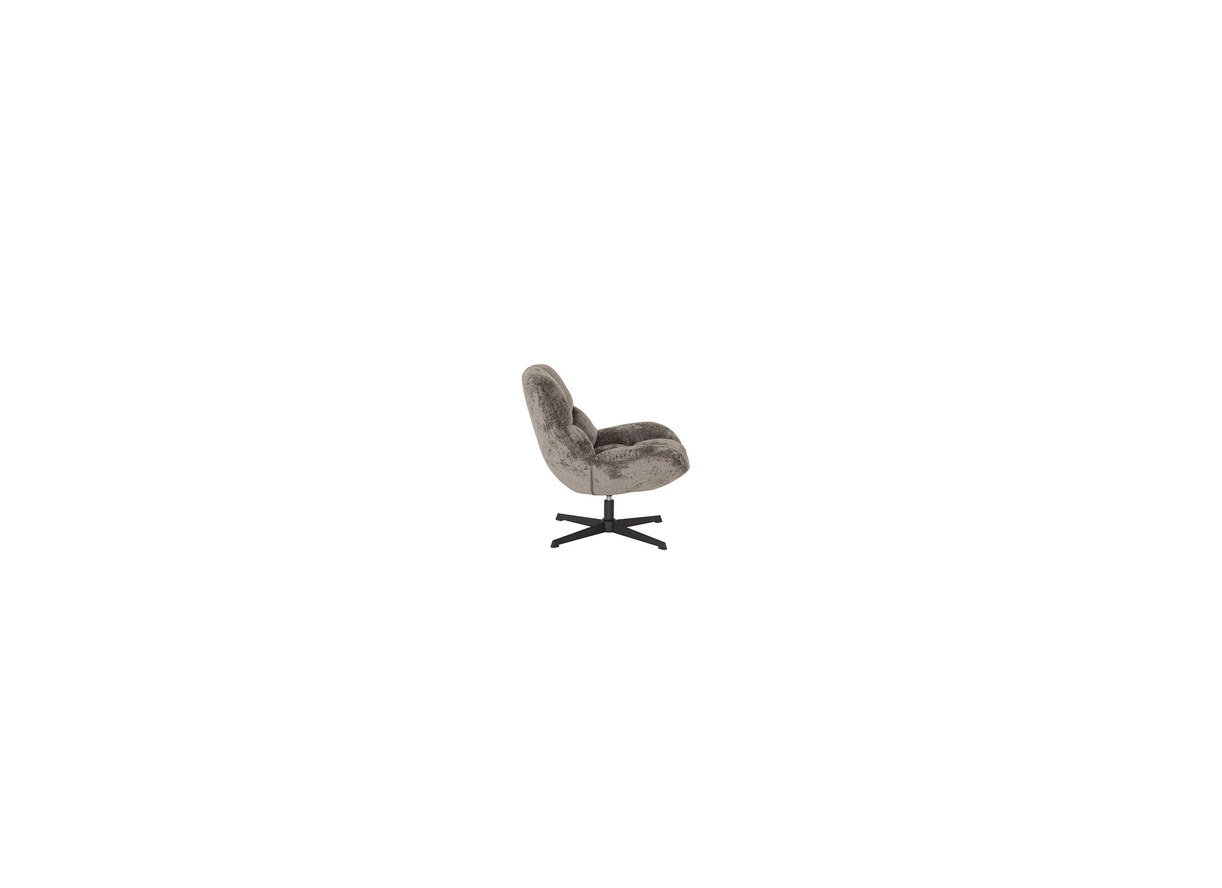 Aperçu - Fauteuil pivotant Iota 76x81x84cm - chenille - gris foncé