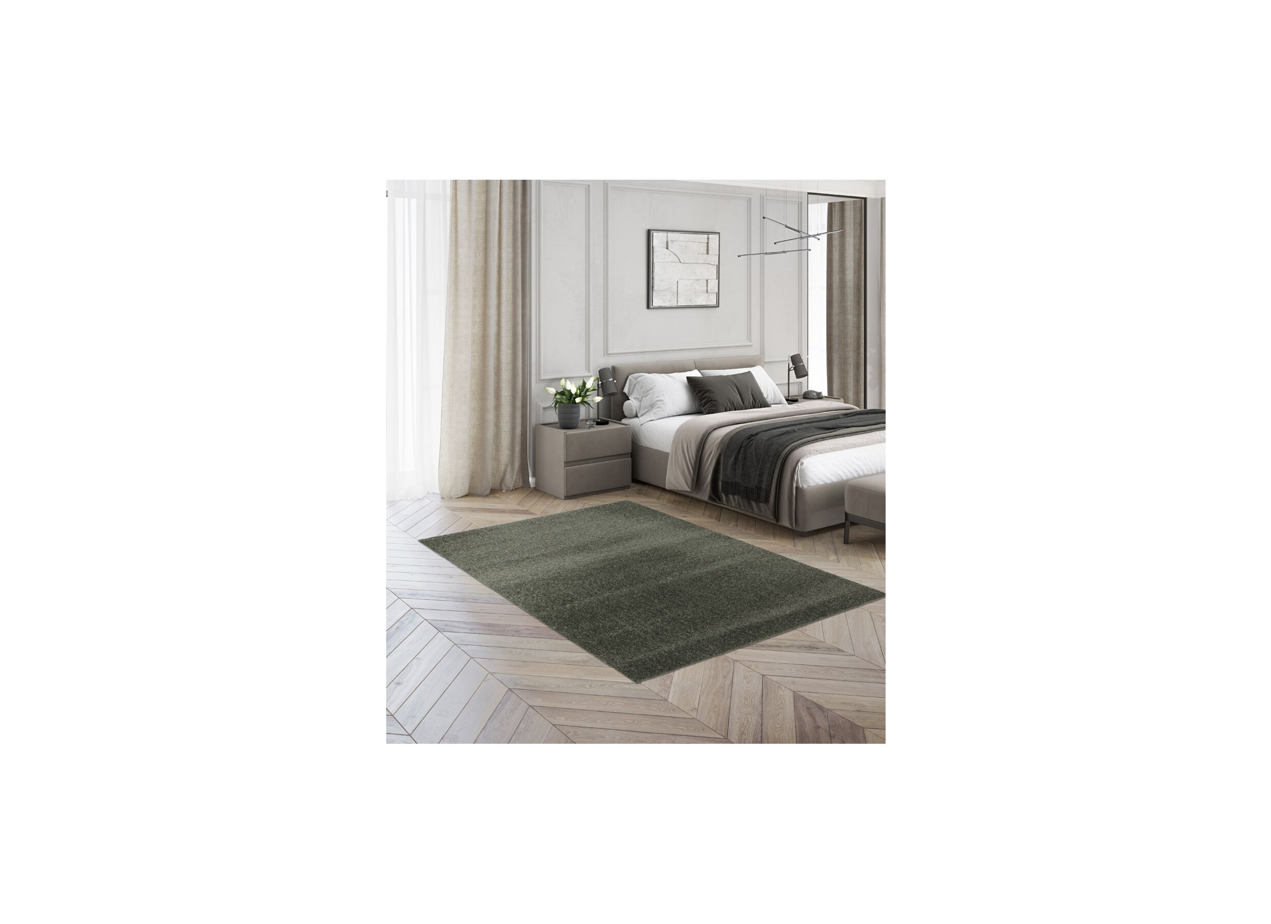 Sfeerfoto - Tapijt Dolce 160x230cm - polypropyleen - groen