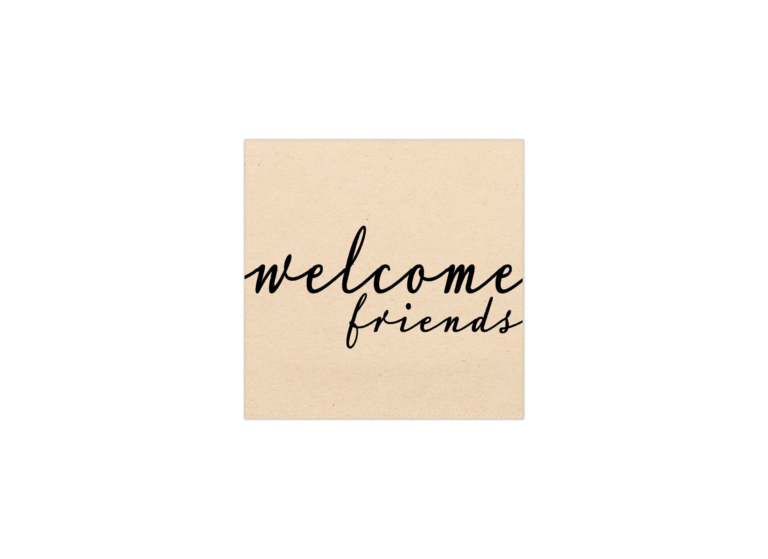 Serviette Friends 33x33cm multicolore 20 pièces - Serviette Friends 33x33cm multicolore 20 pièces