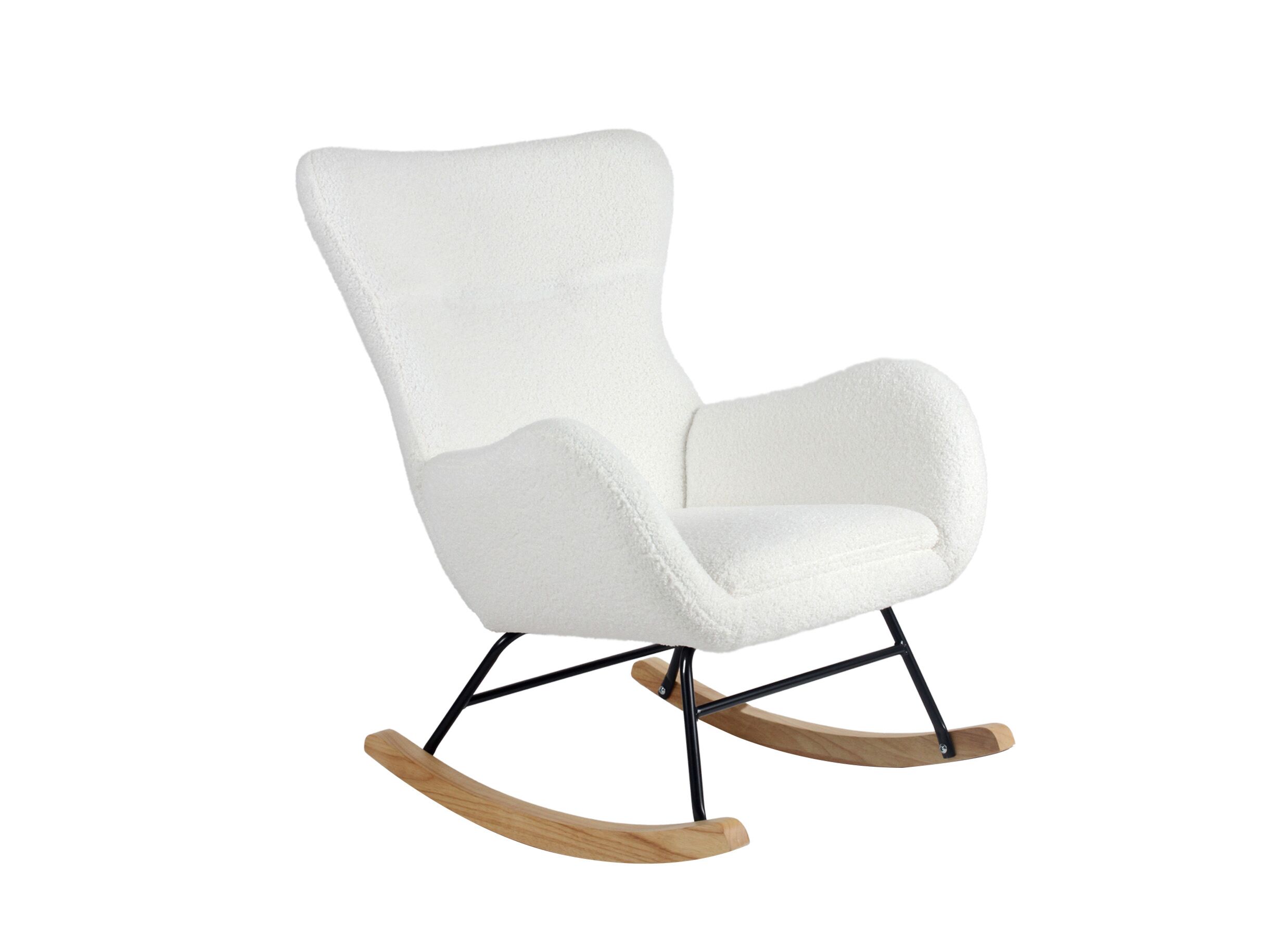Plus Important - Fauteuil à bascule Hakka - tissu - Beige