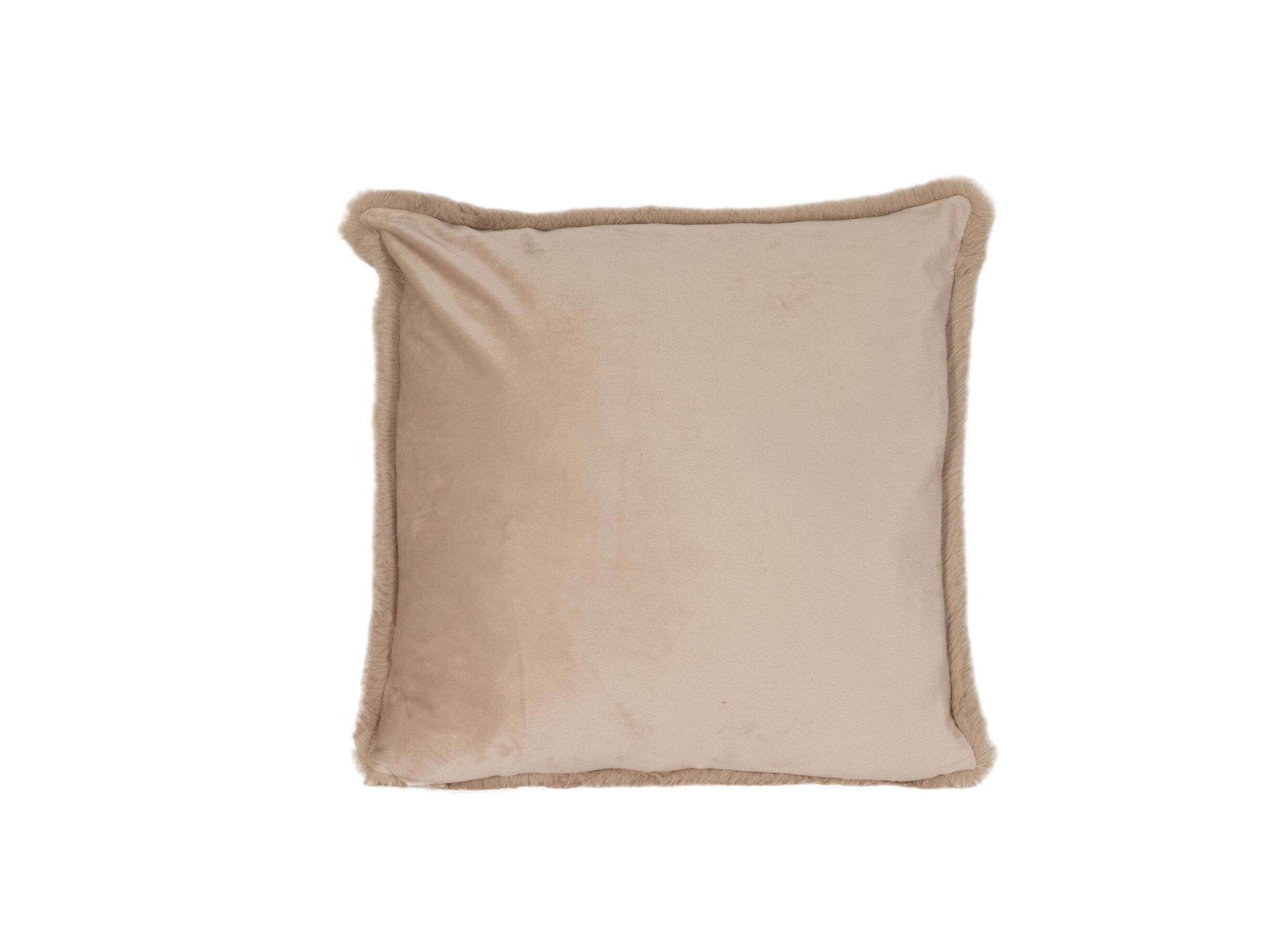 Aperçu - Coussin Yucatan 60x60cm - fausse fourrure - old rose