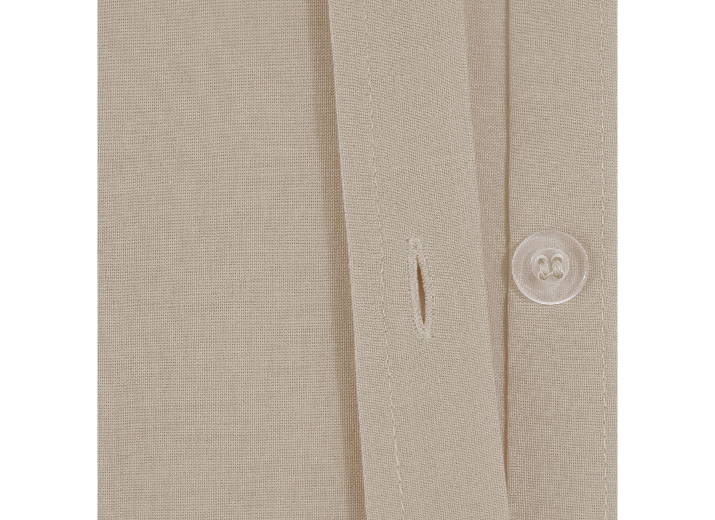 Detailfoto - Dekbedovertrek 140x220cm - katoen - beige lin excl. kussenslopen