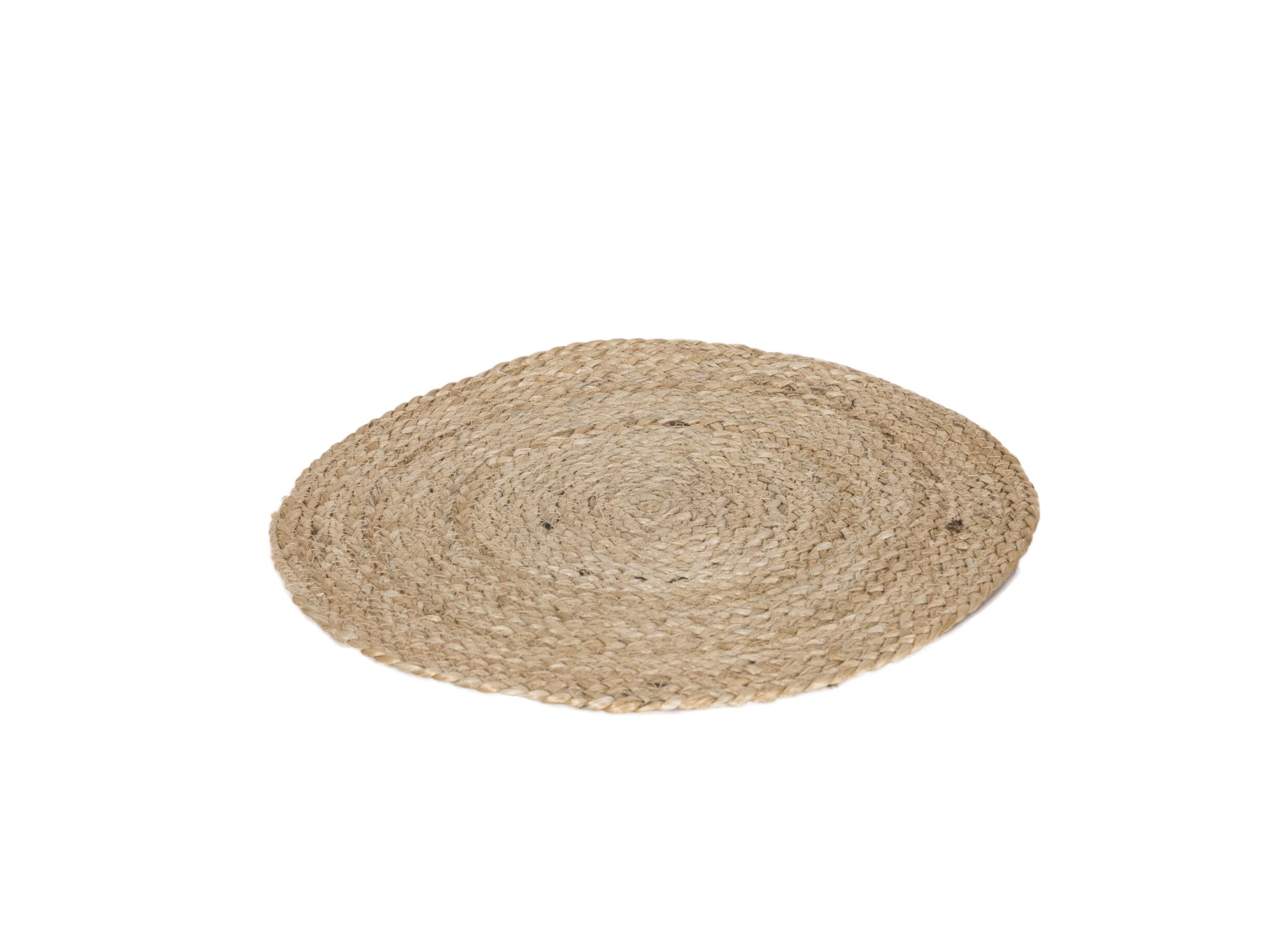 Placemat Kosher Ø37cm - jute - naturel - Set de table Kosher Ø37cm - jute - naturel