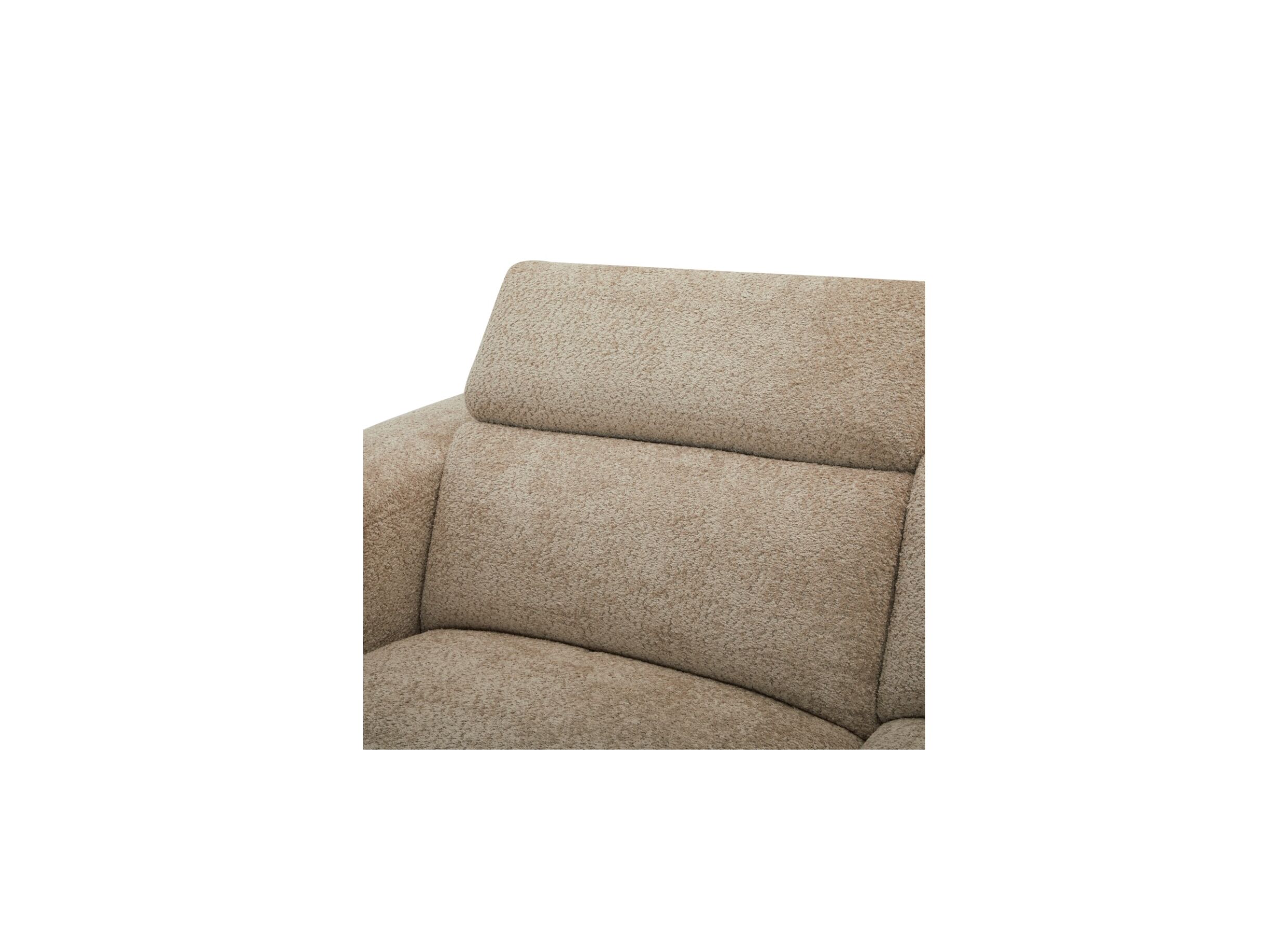 Detailfoto - Hoeksalon Cine 277x168cm - stof - taupe met relax