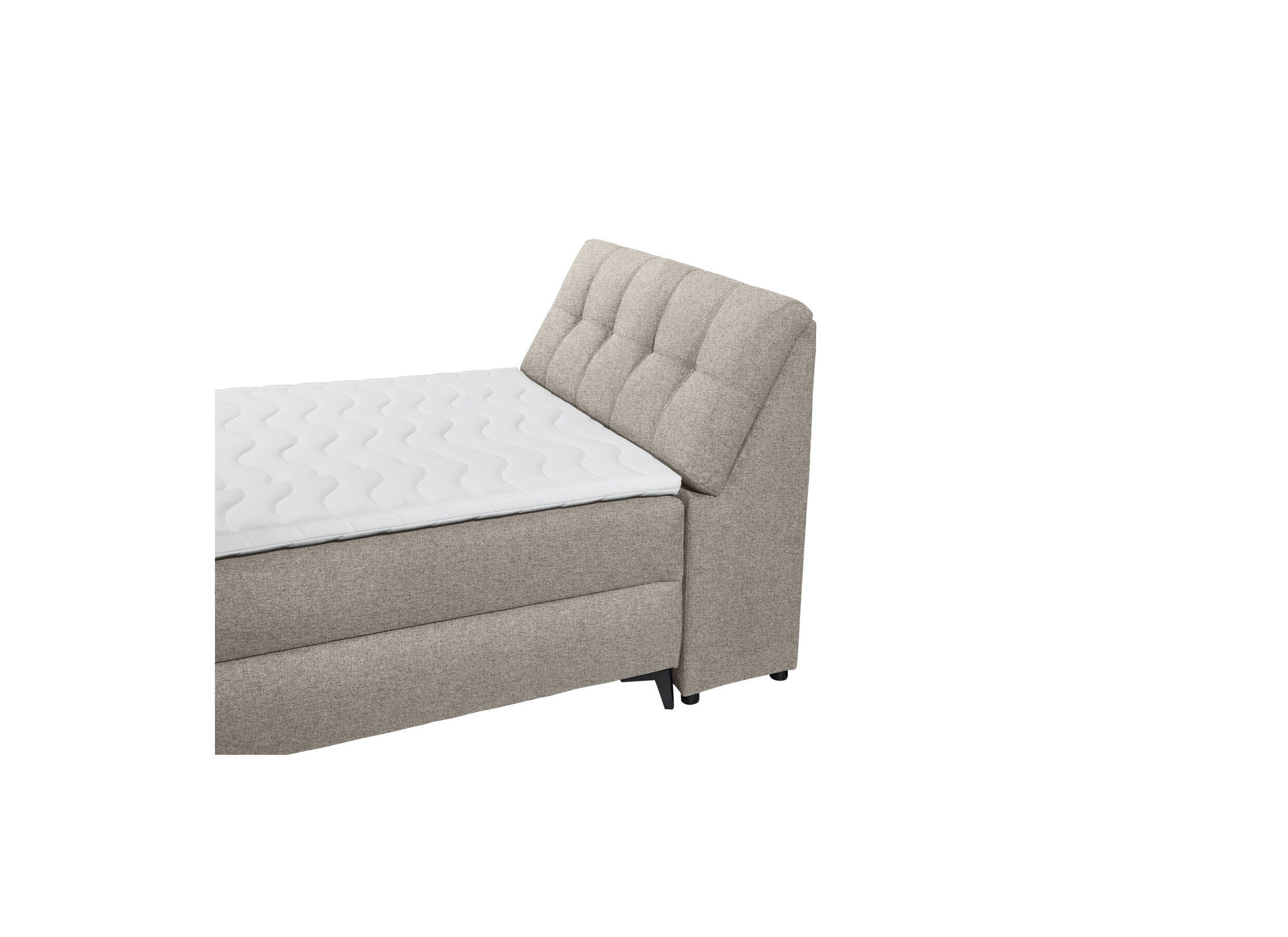 Detailfoto - Bedbox Atlantis 120x200cm met opbergruimte stof zand