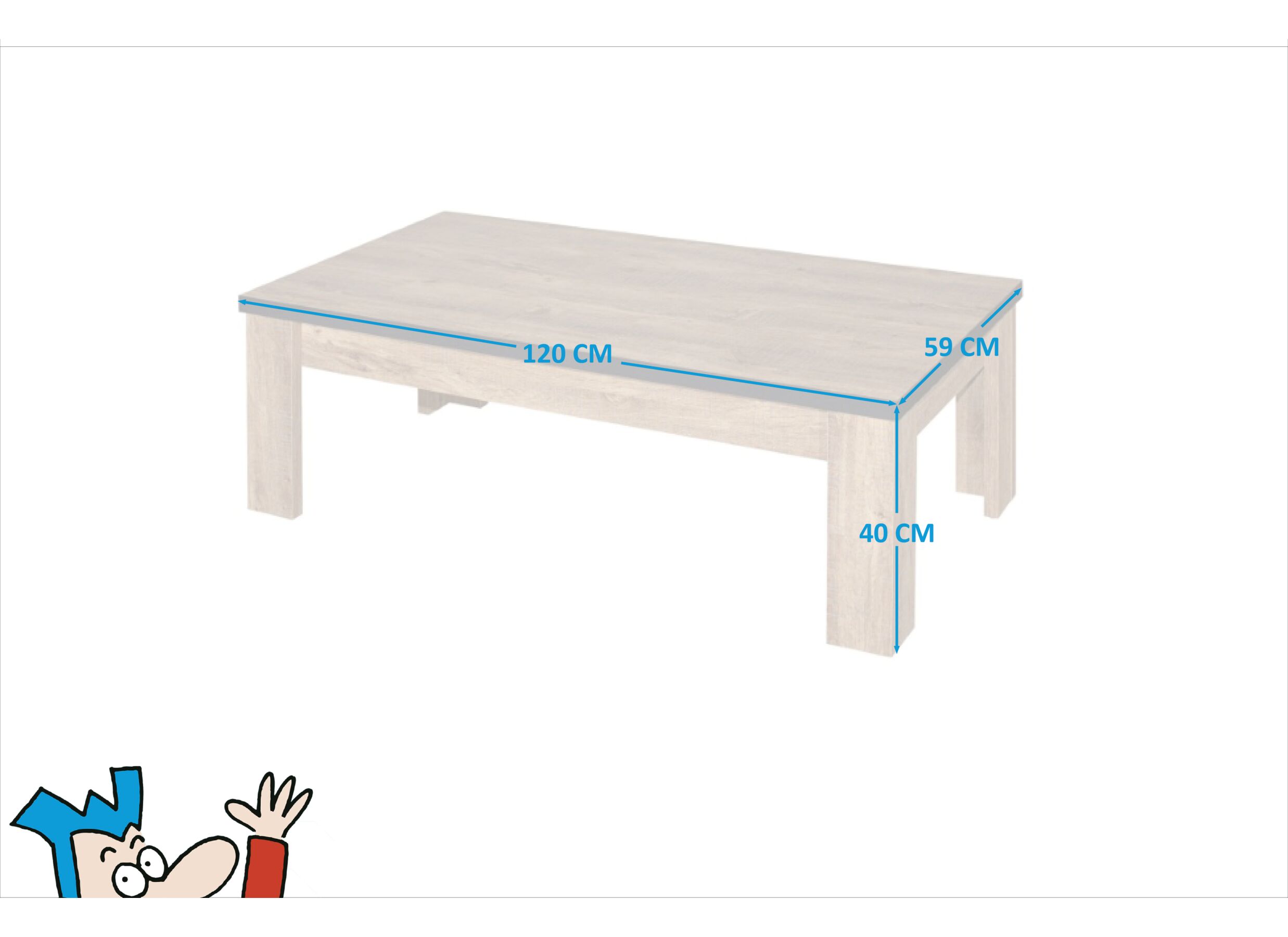 Salontafel Esther bruin
