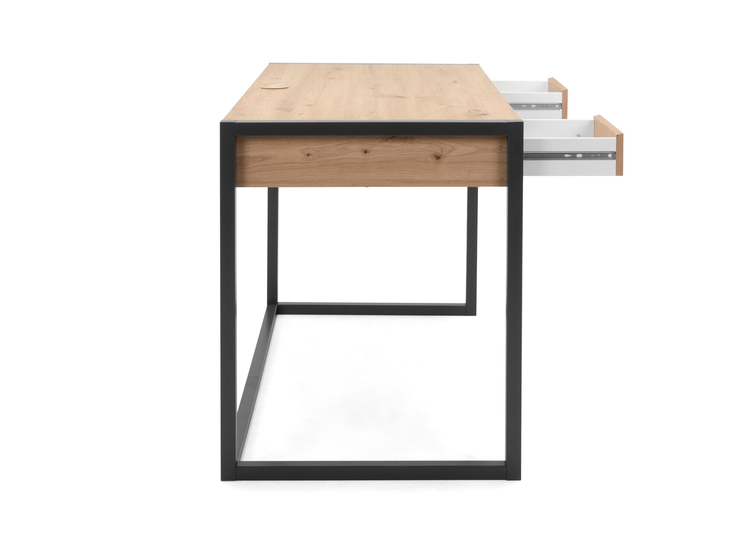 Bureau Denver 120x75cm - decor - artisanale eik & antraciet