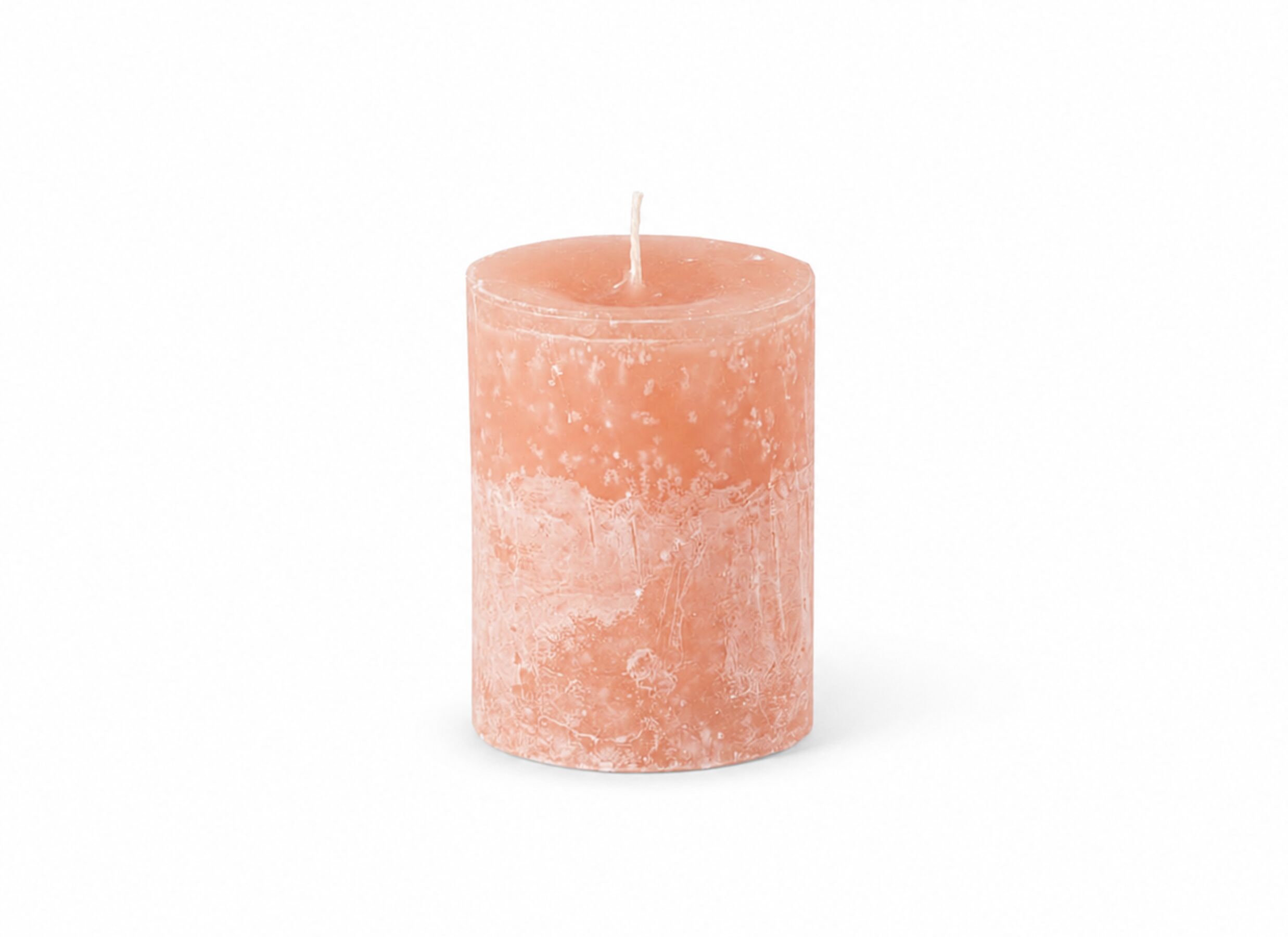 Kaars Ø10xH15cm - paraffine - zalmroze - Bougie Ø10xH15cm - paraffine - rose saumon
