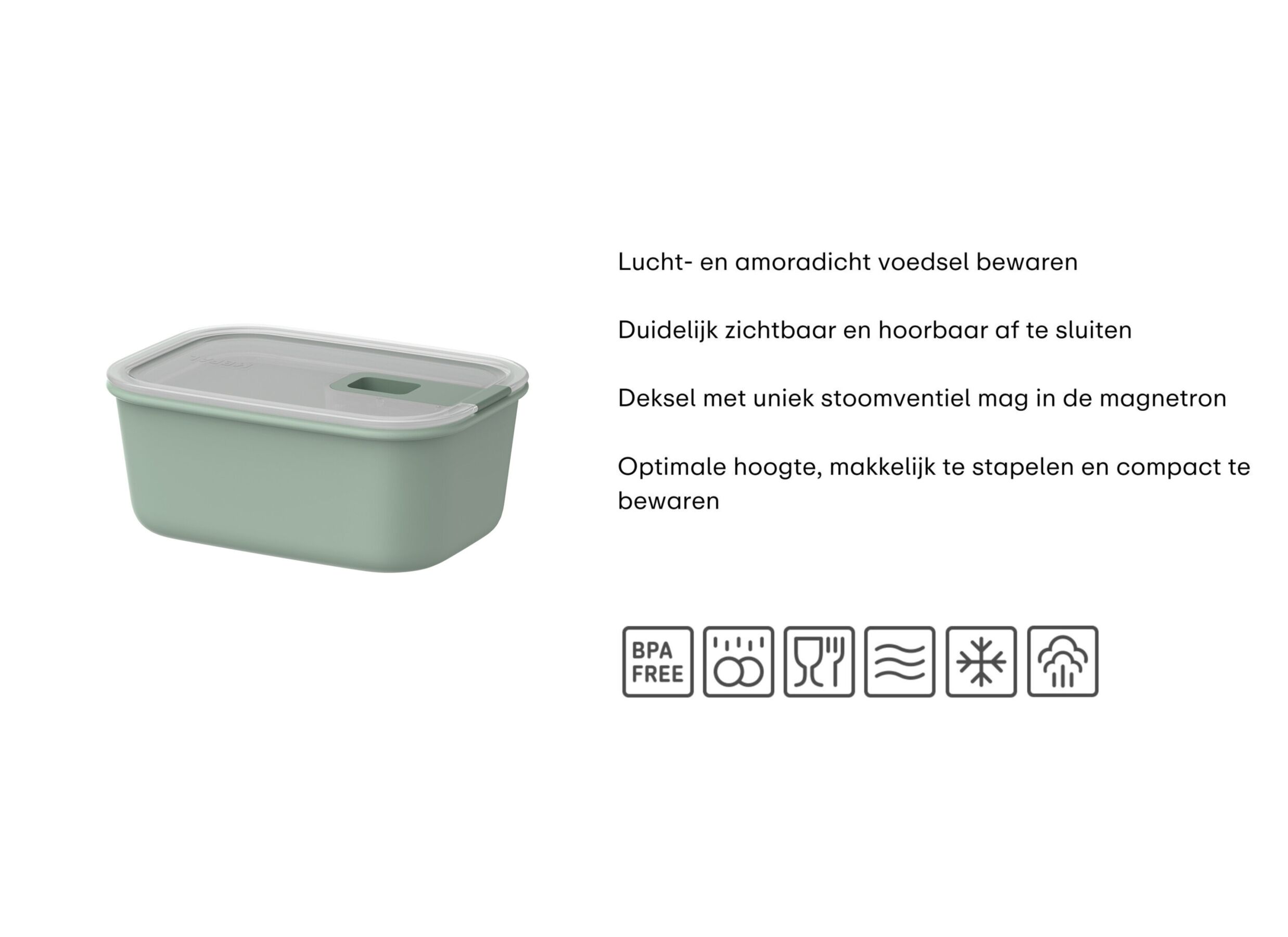 Opstelling - Bewaardoos Easyclip 700ml Mepal