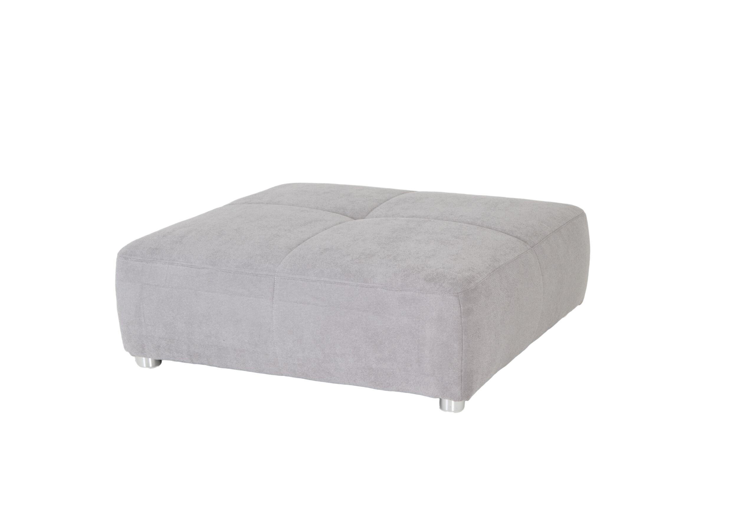 Hoofdfoto - Poef Gulliver 126x126cm stof grijs