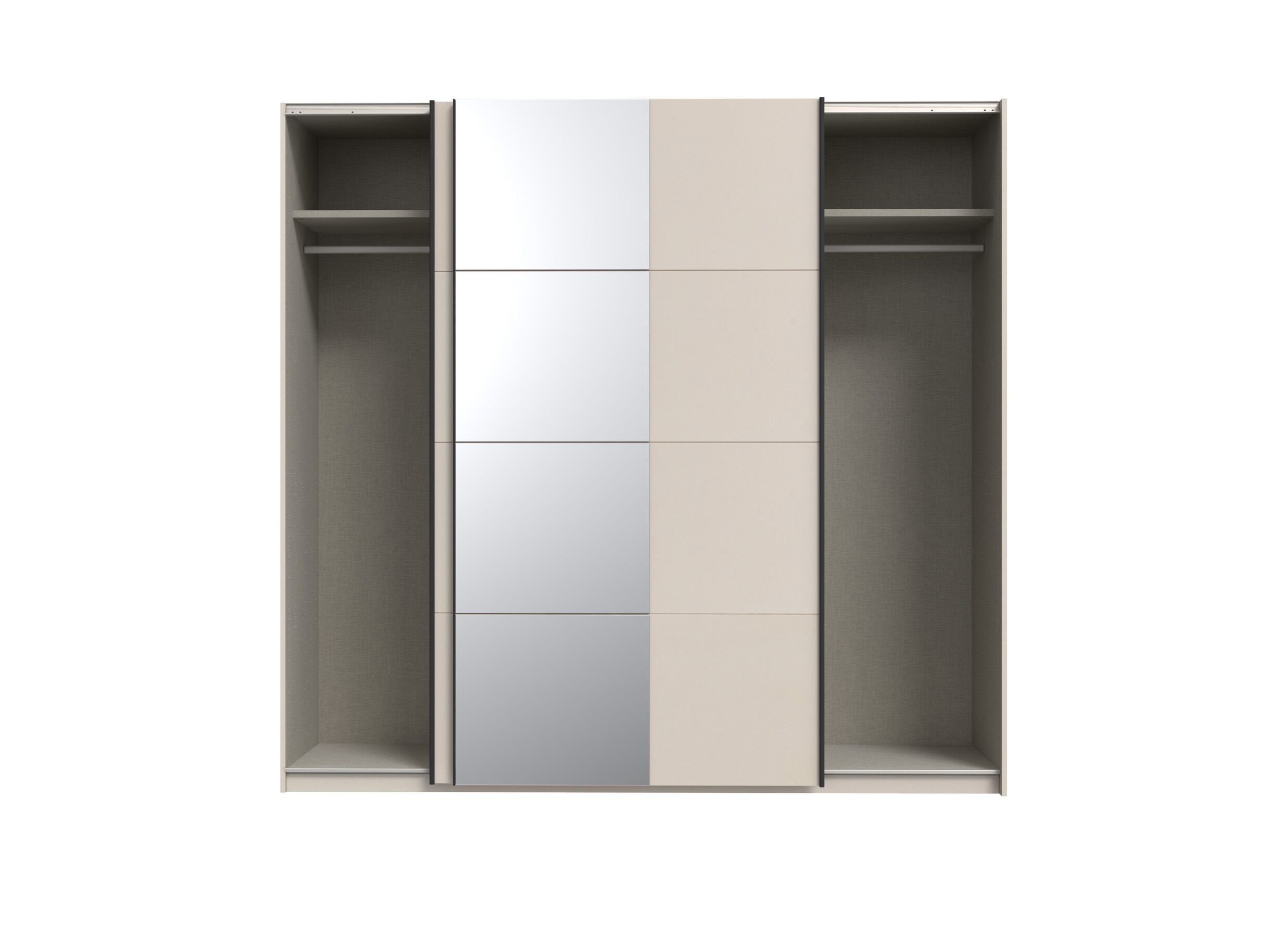 Disposition - Armoire à portes coulissantes Ingalill 220cm - décor - sable