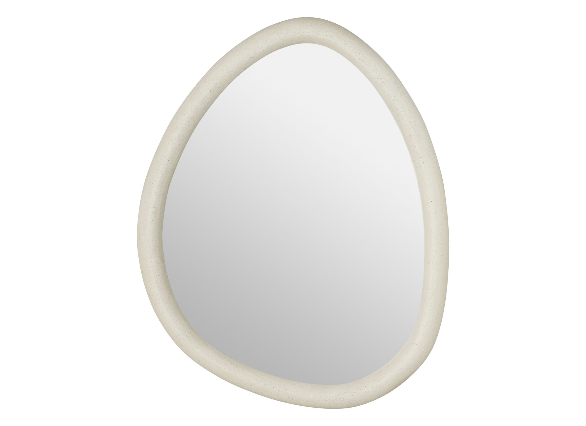 Plus Important - Miroir Chesni 60x47cm - MDF & verre miroir - blanc