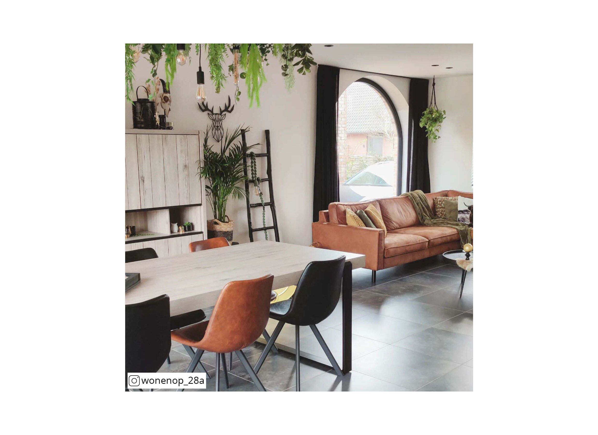 Foto ambiance - Meuble Bar Lucca 140cm - décor - chêne millenium/gris clair