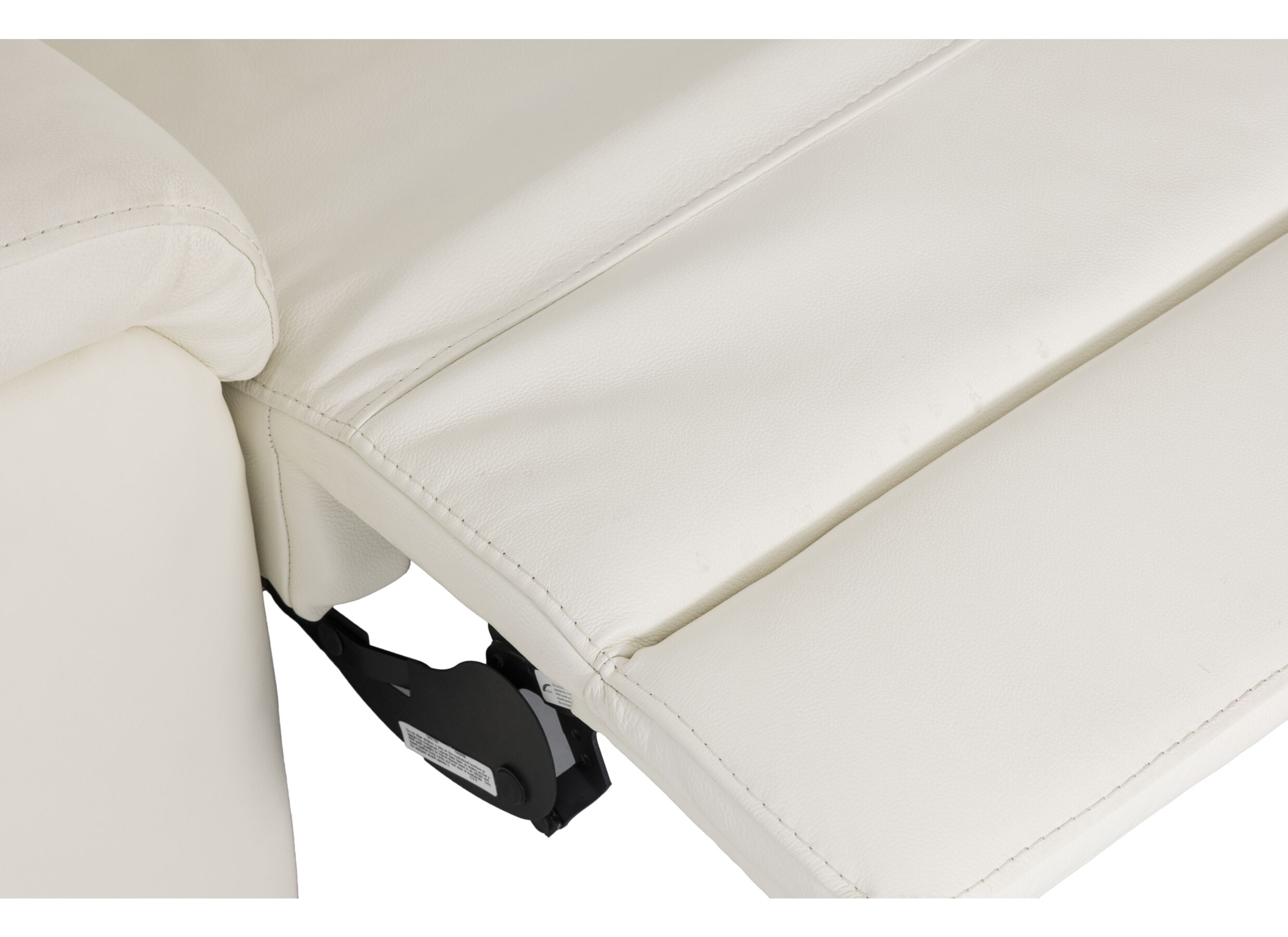 Canapé d'angle Play 394x315cm - cuir - blanc avec relax