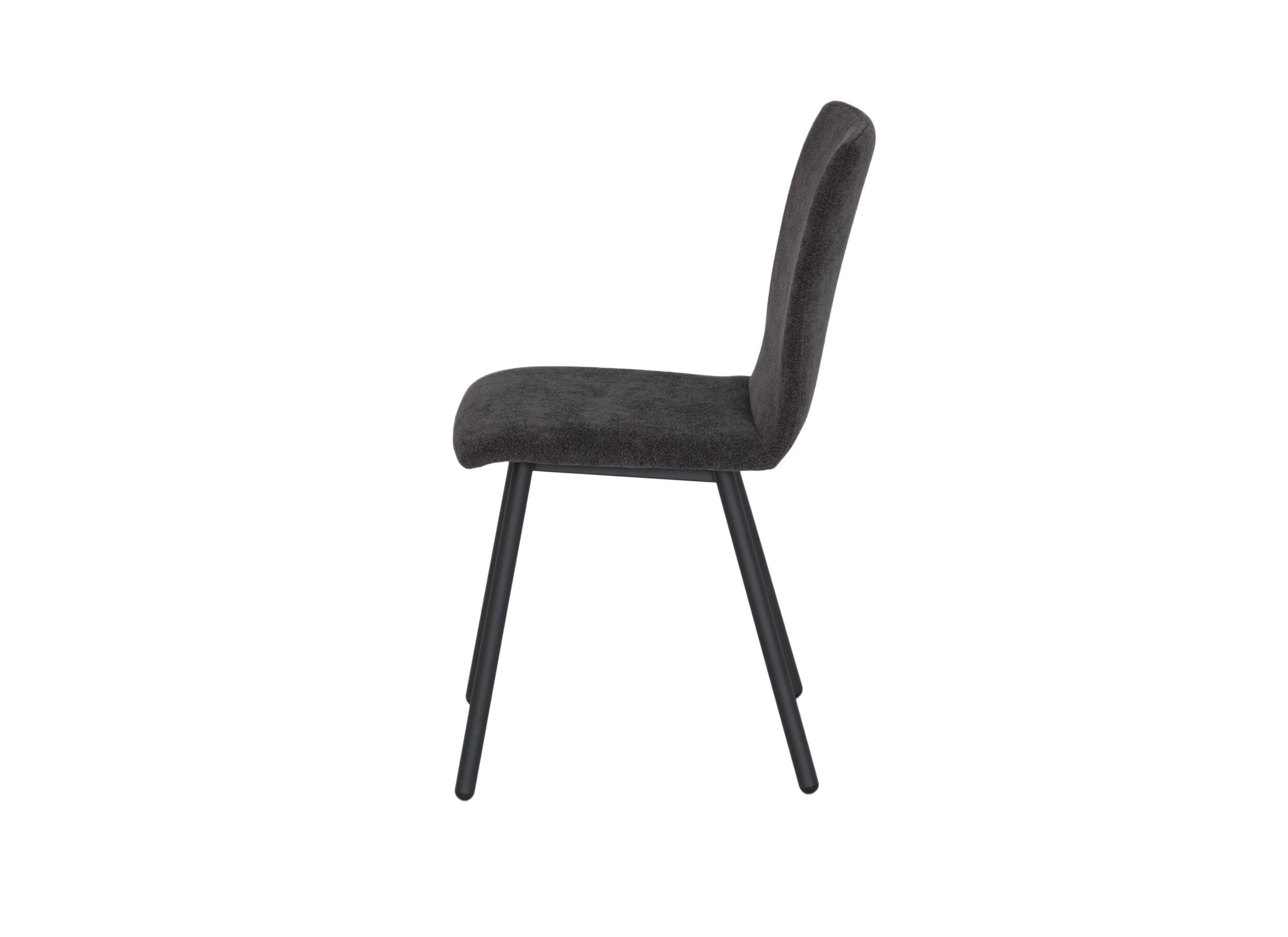 Stoel Pisa 44,5x55,5x82cm - metaal/polyestervezel -antraciet