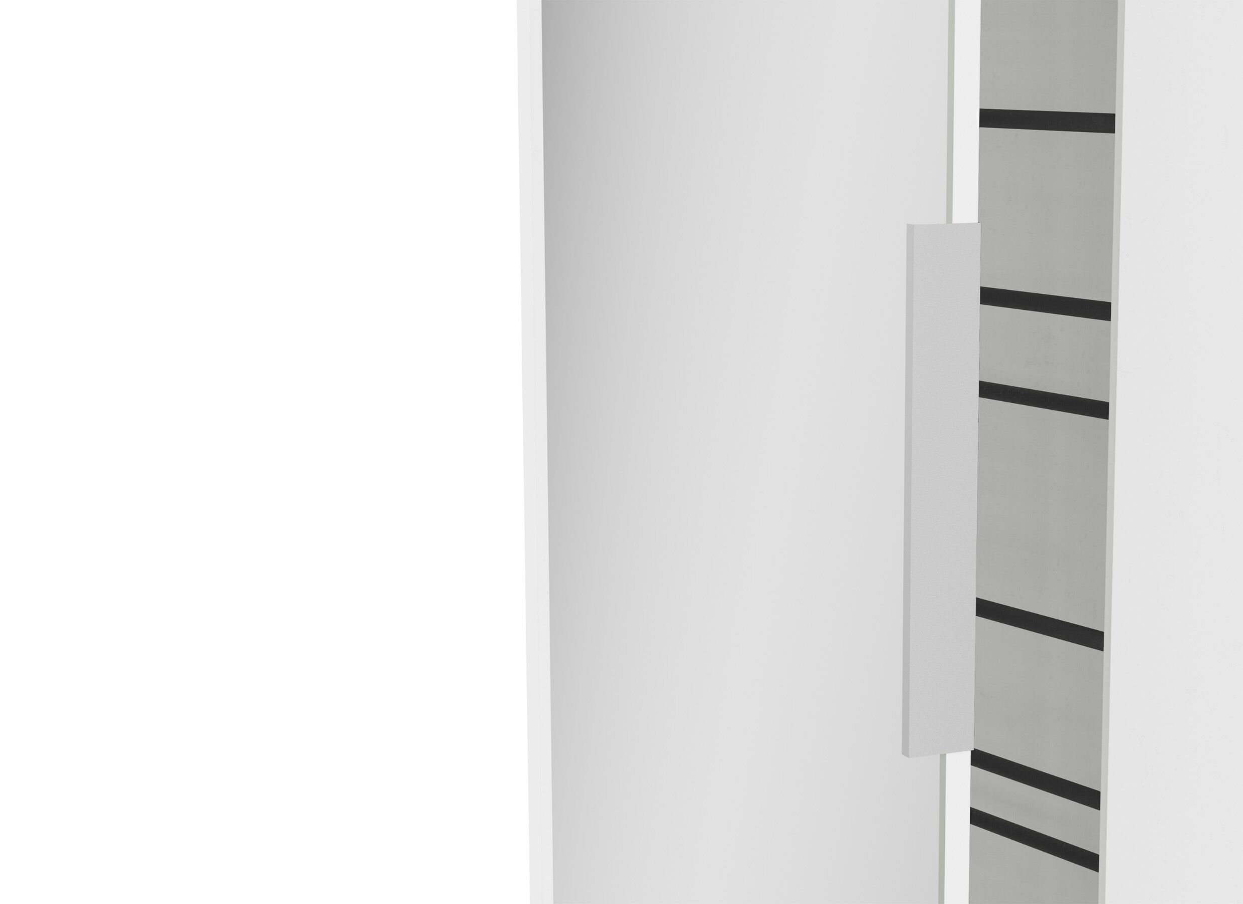 Detail - Armoire à chaussures Ebony 83x24xH178cm - décor - blanc
