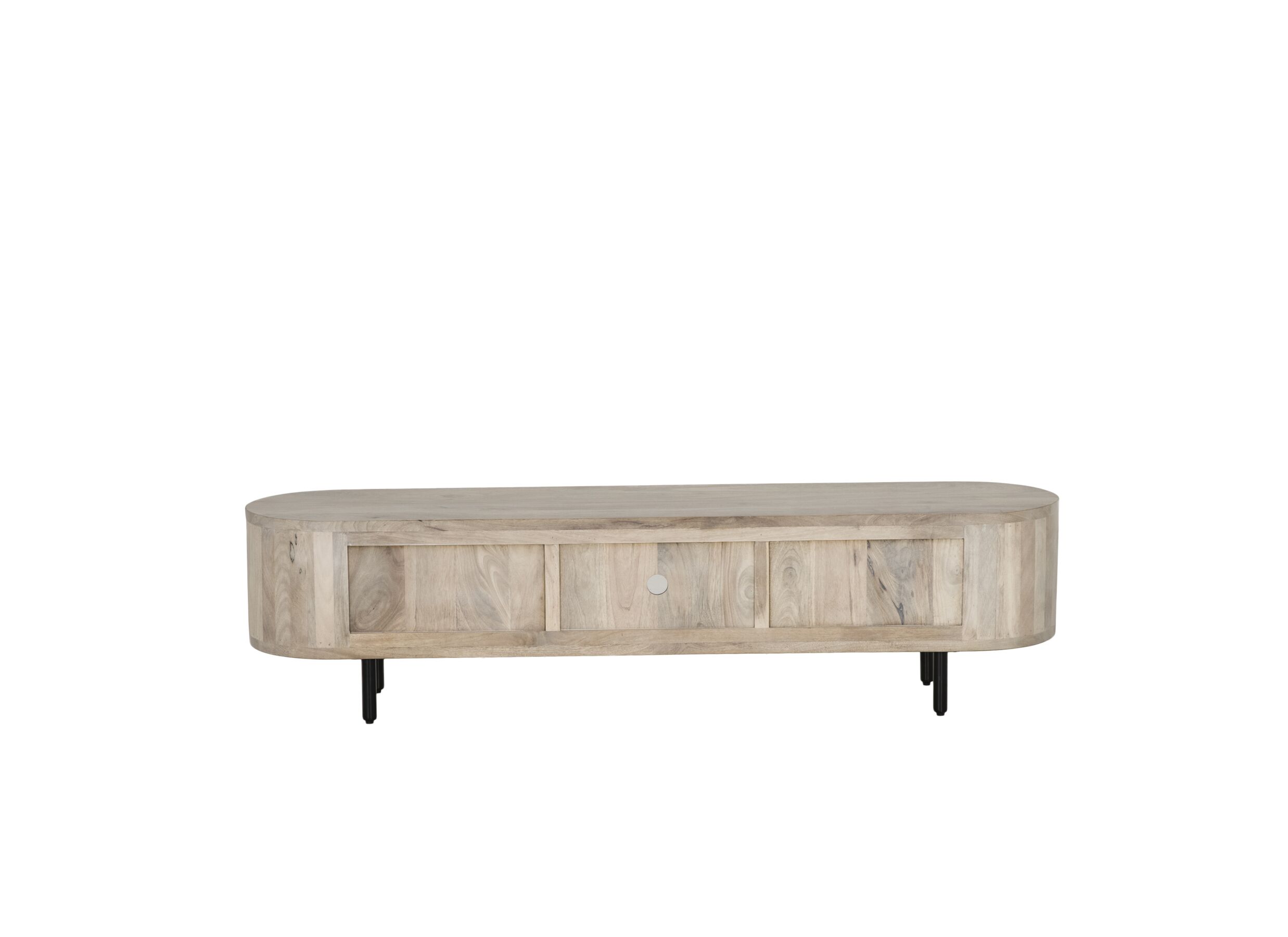 Overzichtsfoto - Tv-meubel Limes 180cm - mango massief - wit & beige