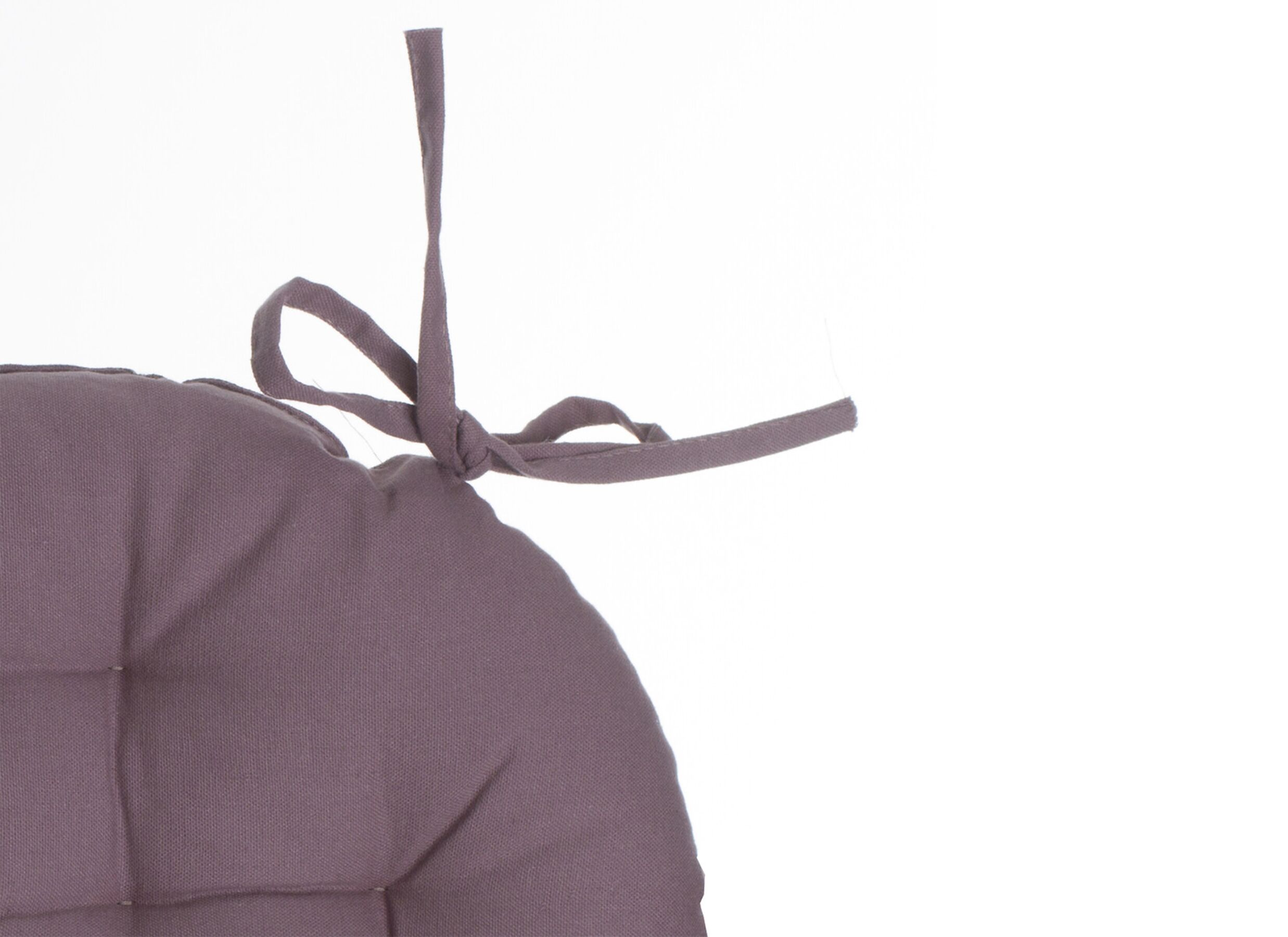 Detail - Coussin de chaise Ø38cm - coton - gris taupe