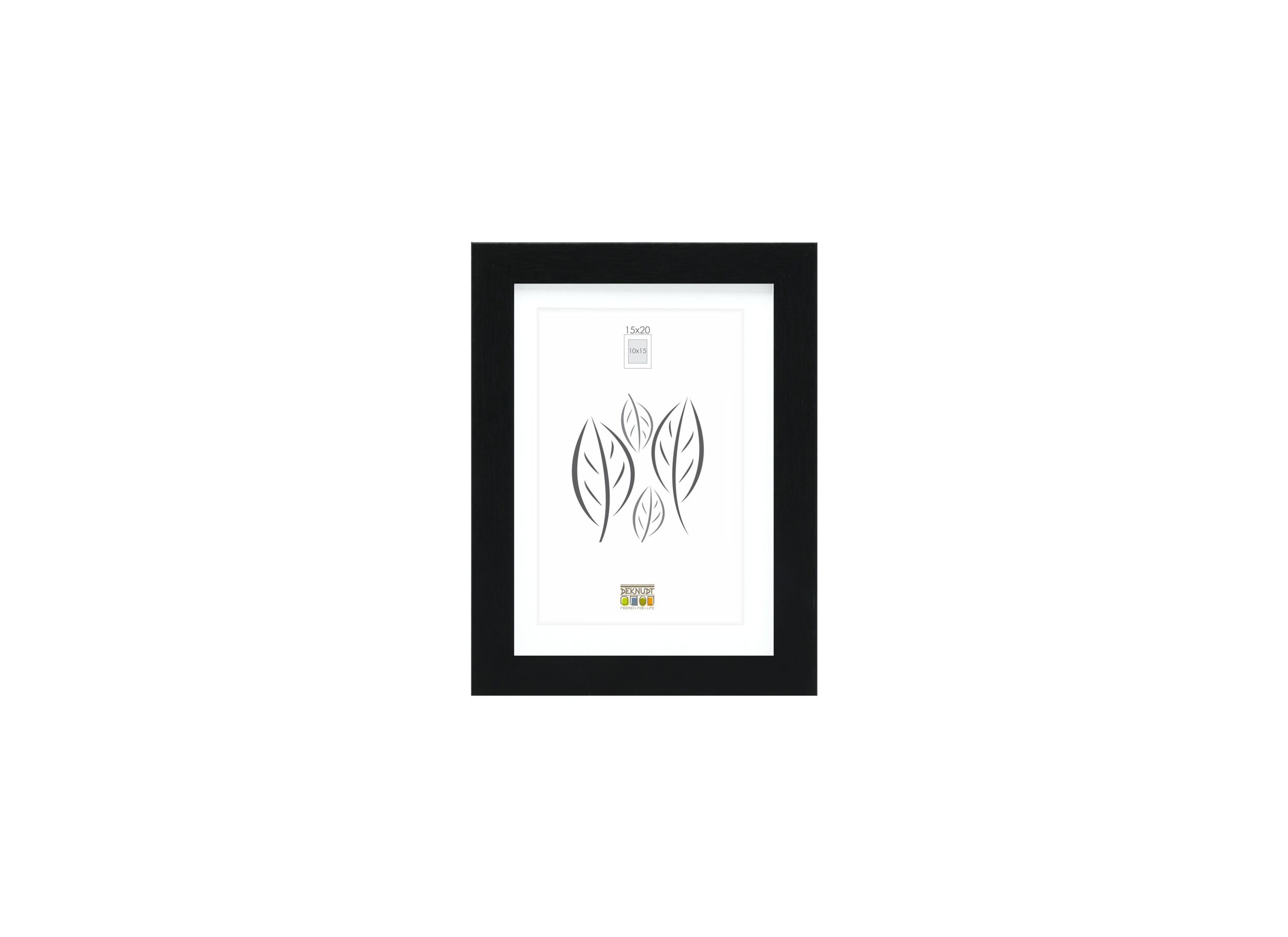 Fotokader S66KF2P1 20x15cm - hout & glas - zwart - Fotokader S66KF2P1 20x15cm - hout & glas - zwart