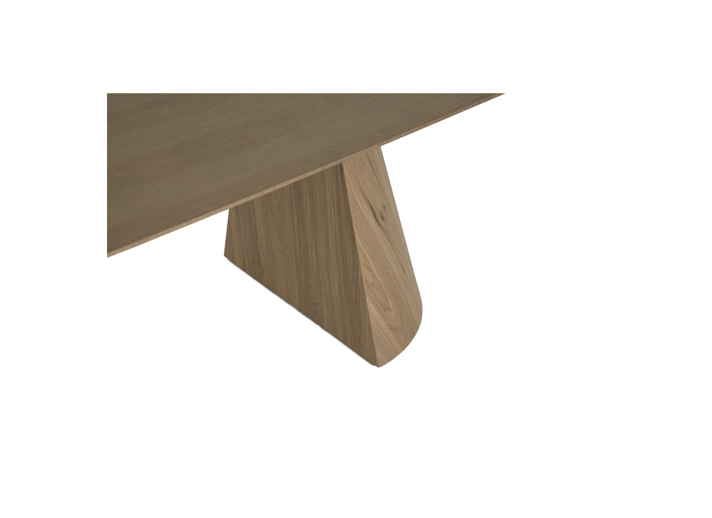 Detail - Table Sheba 220x100cm - placage de frêne - naturel