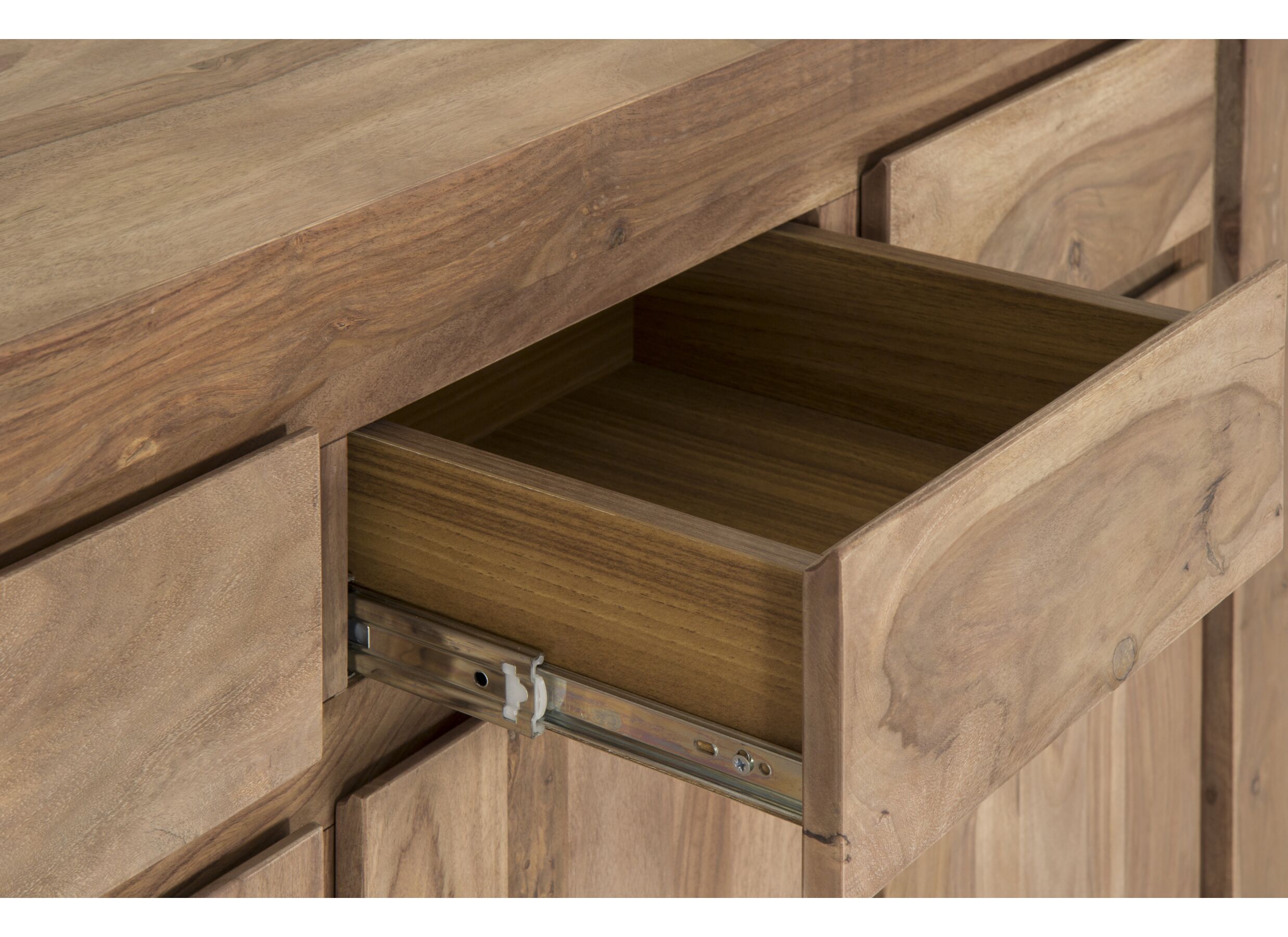 Dressoir Carbone 150cm - sheesham massief & decor - naturel