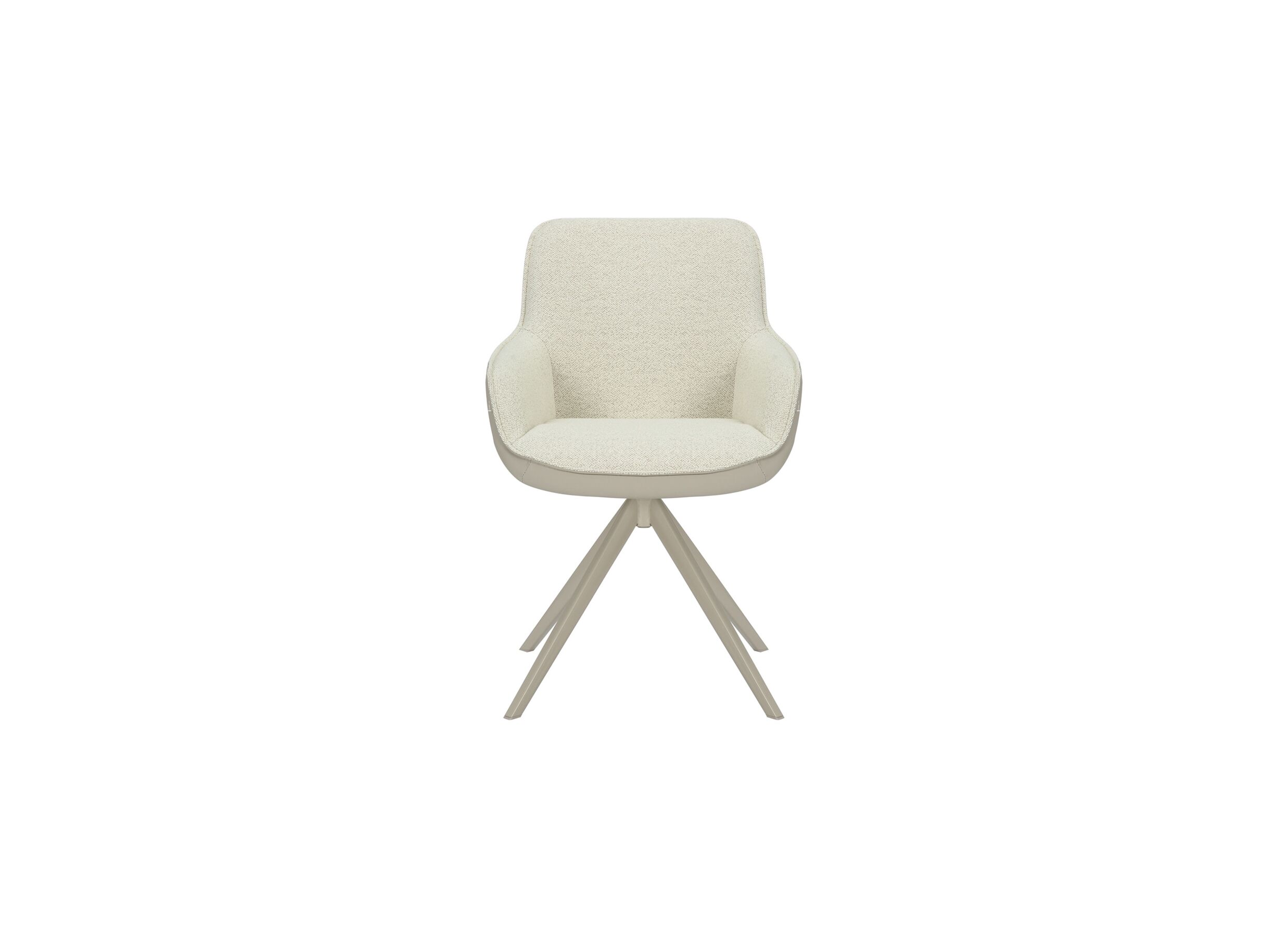 Draaistoel Ergo 58x63x85cm - stof - cream