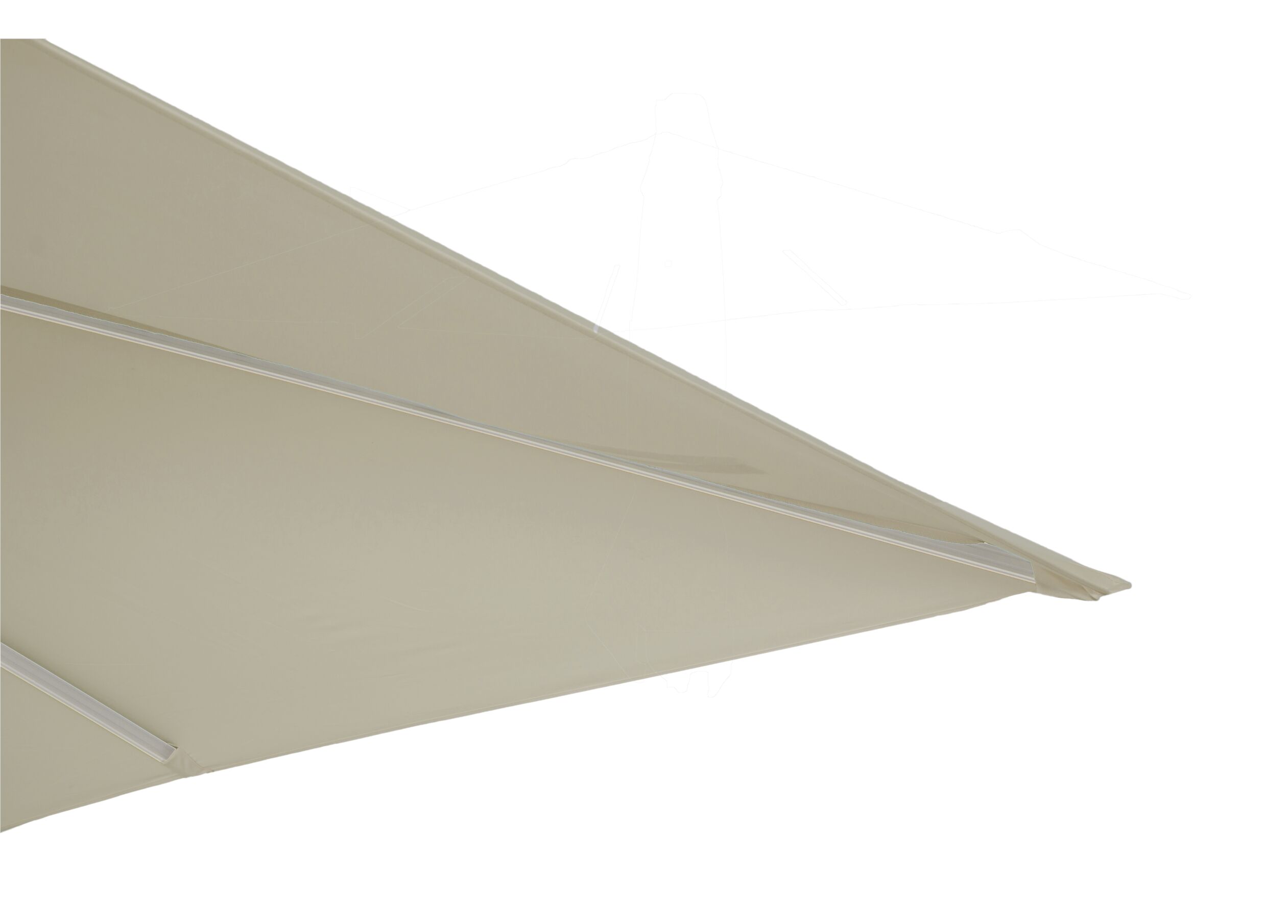 Detail - Parasol déporté Sycamore 300x400cm UV50+ mastic avec couverture